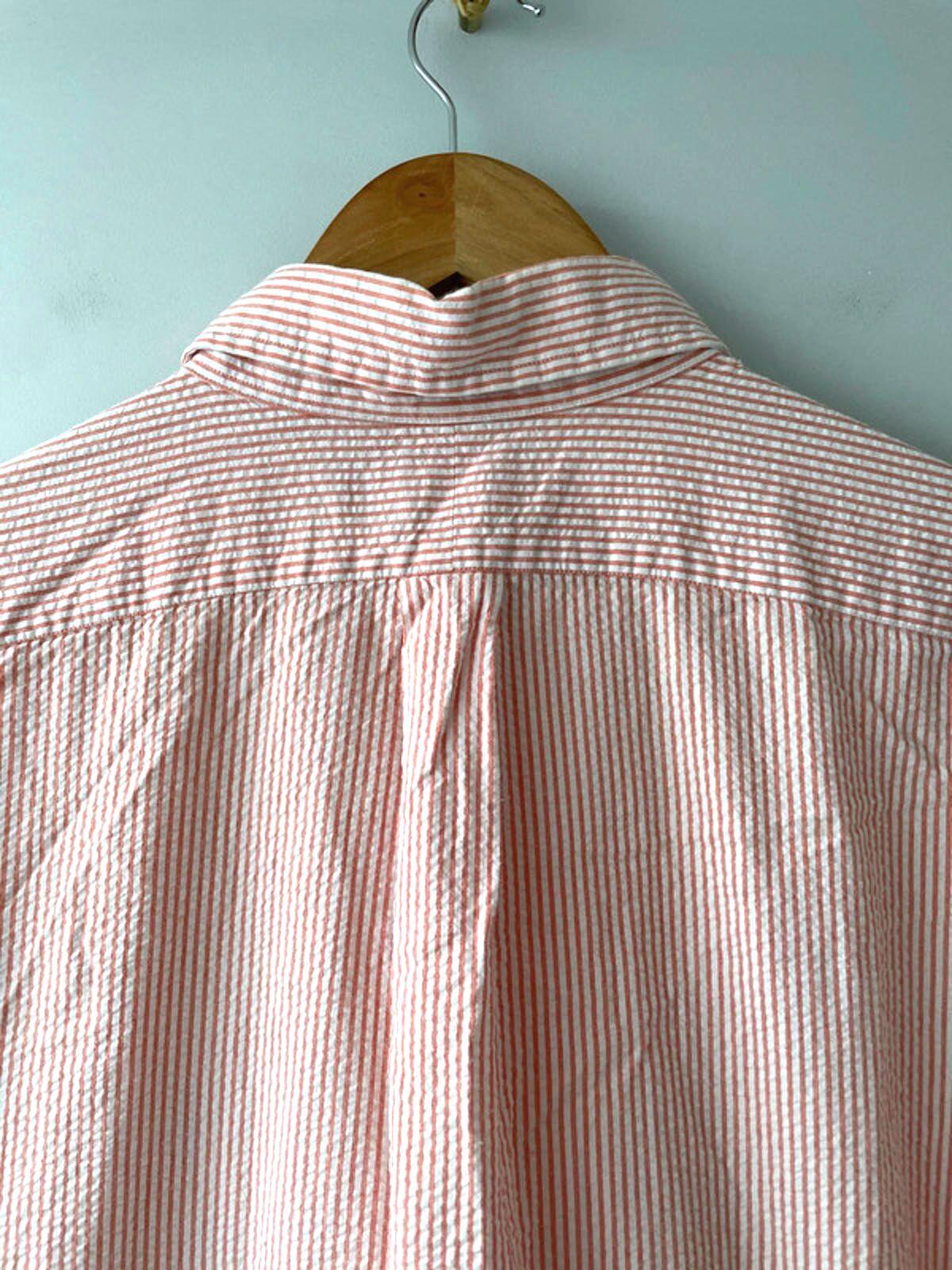 Men’s Ralph Lauren Striped Seersucker Classic Fit Shirt In Pink - XLarge -2755