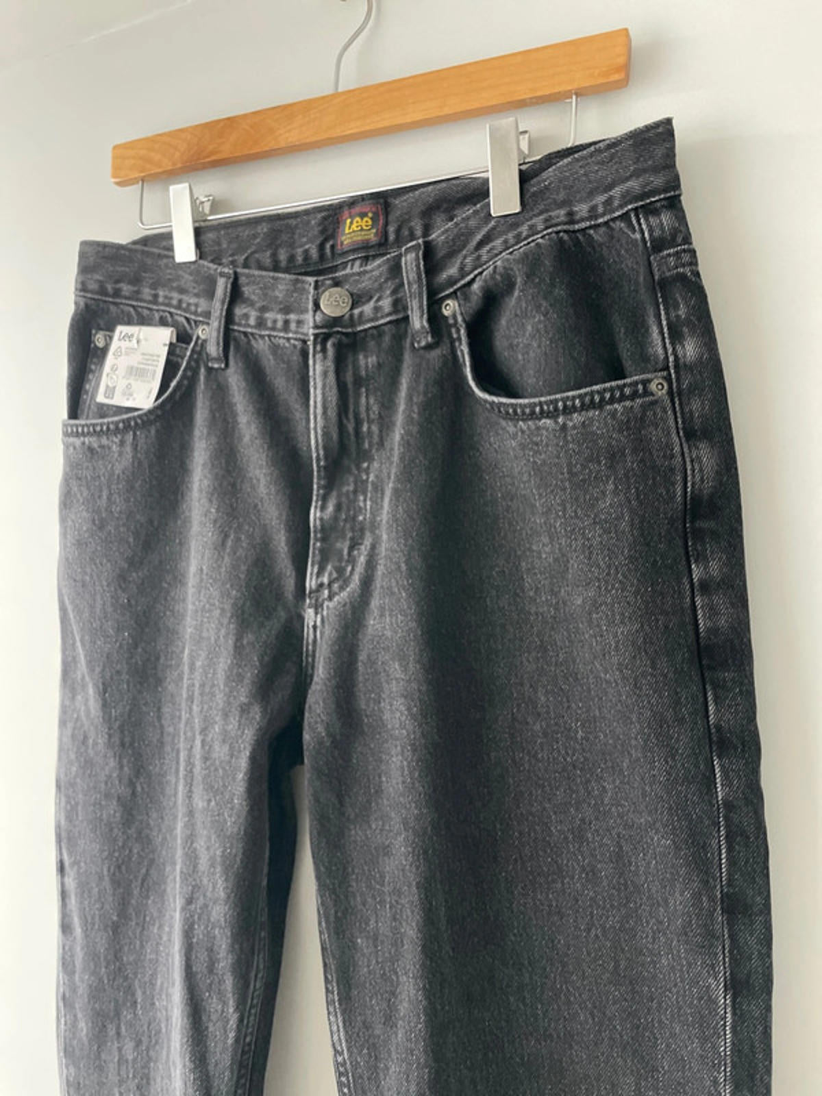 Mens Lee Relaxed Straight Fit Jeans In Black - W32/L32 - 2344