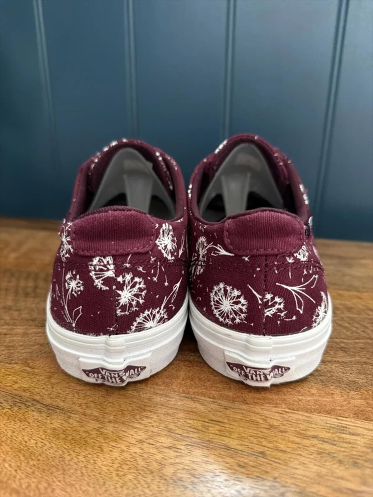 Women’s Vans Winston Printed Trainers In Burgundy - UK4.5 - 3321