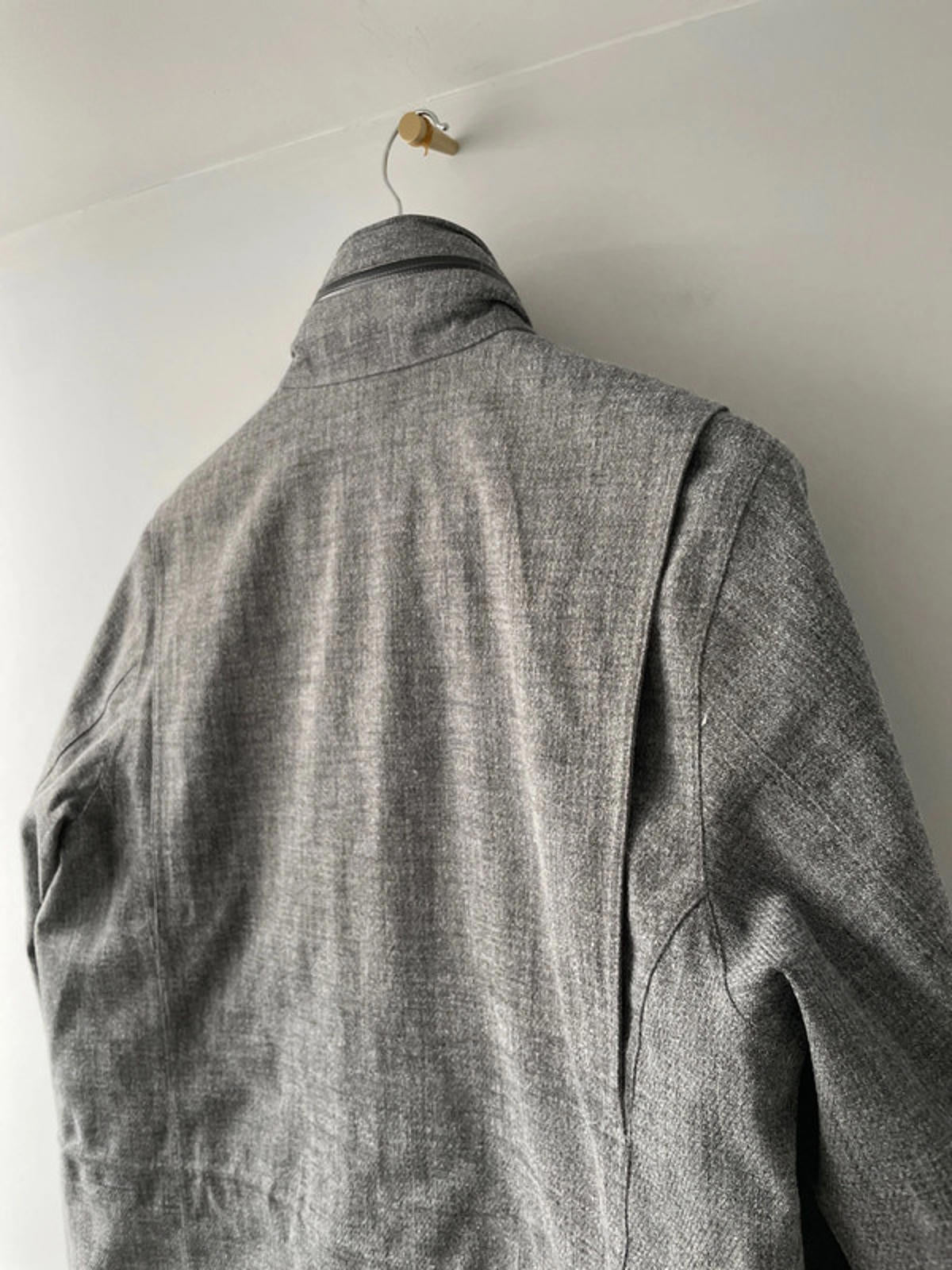 Men’s Nike M65 Zip Through Hooded Jacket In Grey - Small - 2274