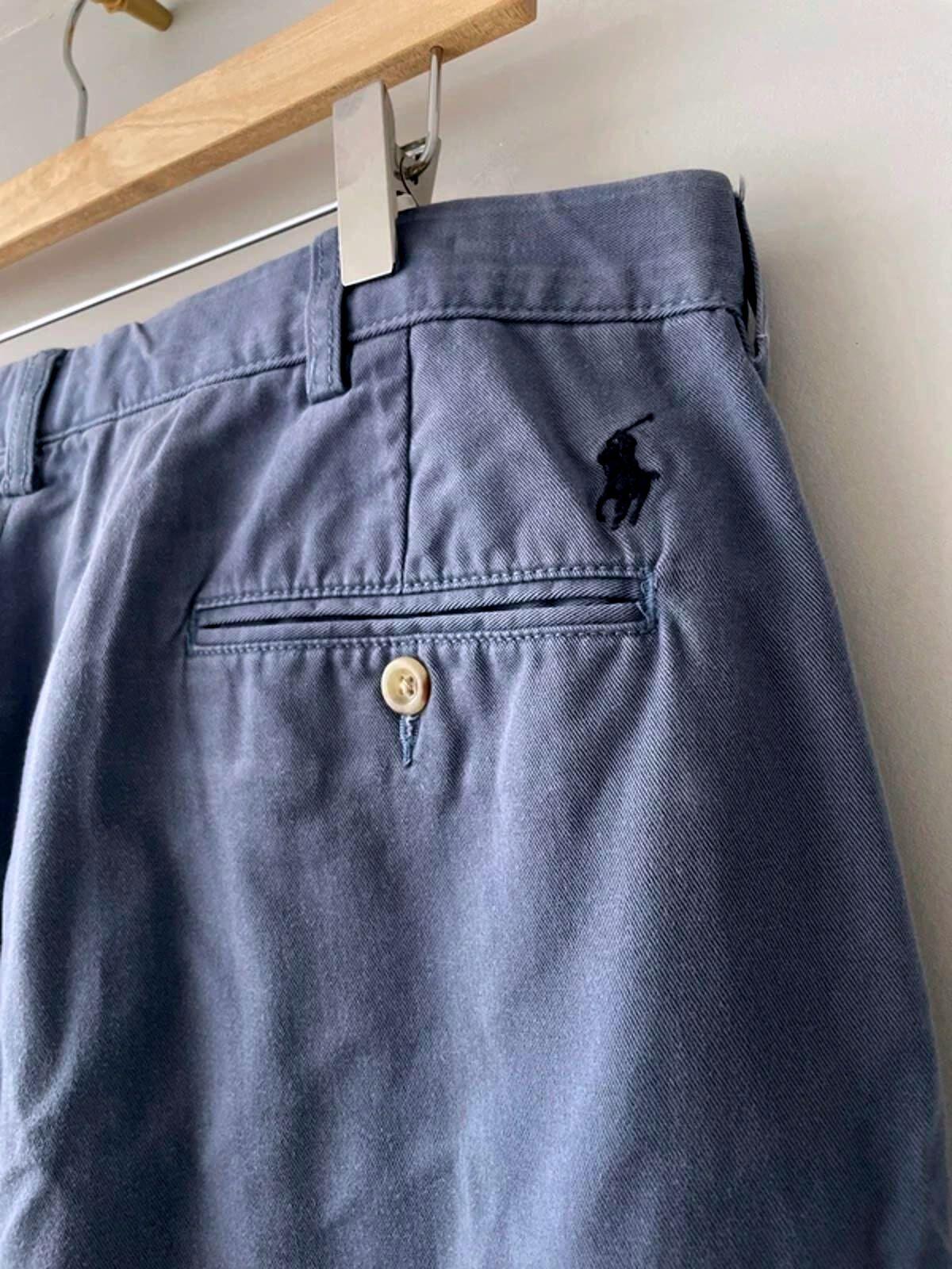 Men’s Ralph Lauren Preston Fit Chino Trousers In Blue - W38/L32 - 2957