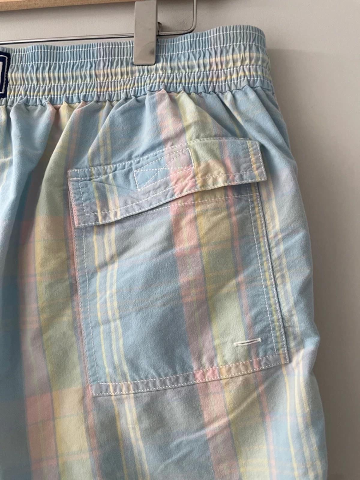 Men’s Vilebrequin Designer Checked Design Swim Shorts in Blue - XXXLarge - 3114