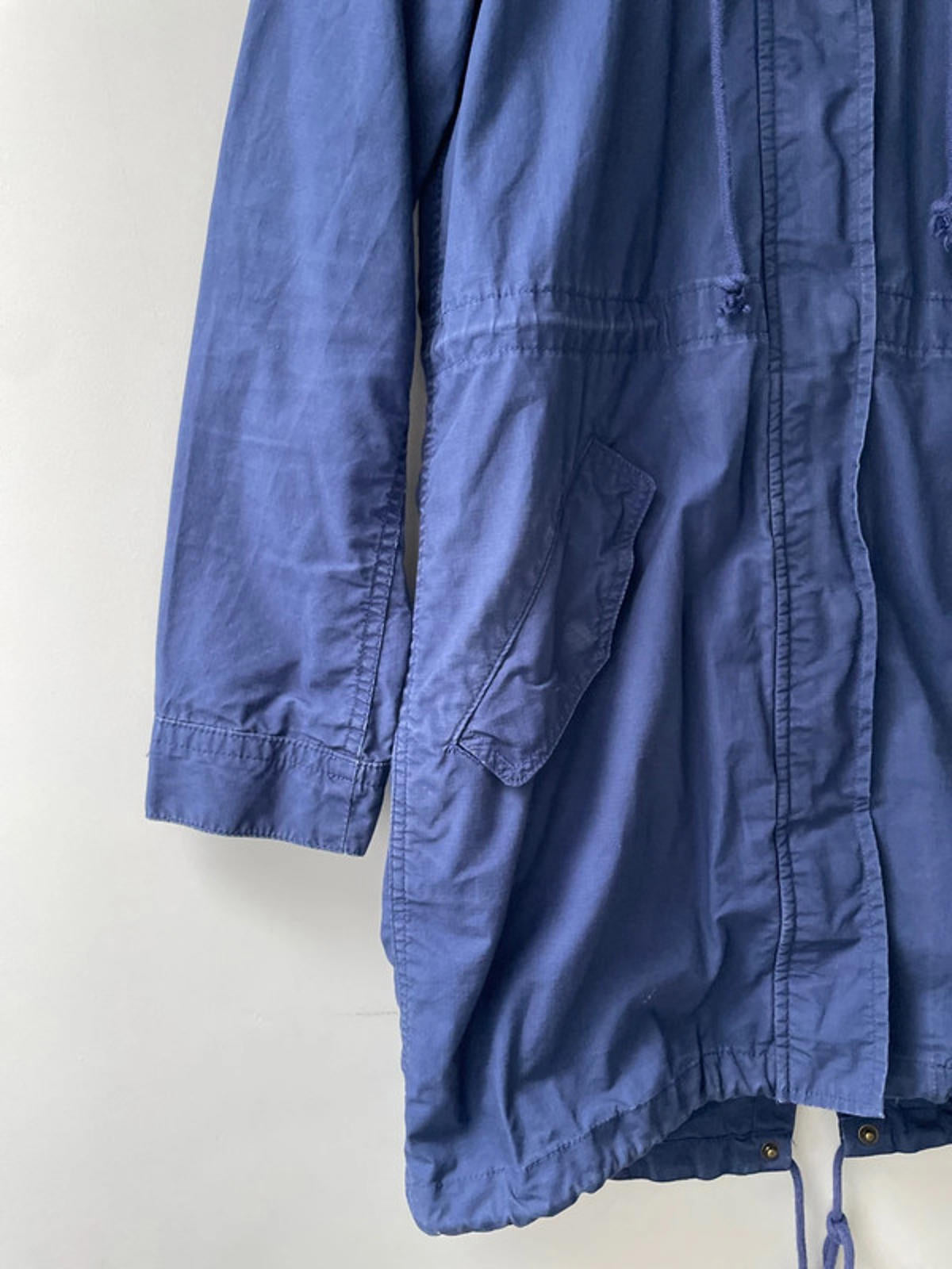 Women’s Levi’s Hooded Parka Jacket Coat In Navy - Small - 2284