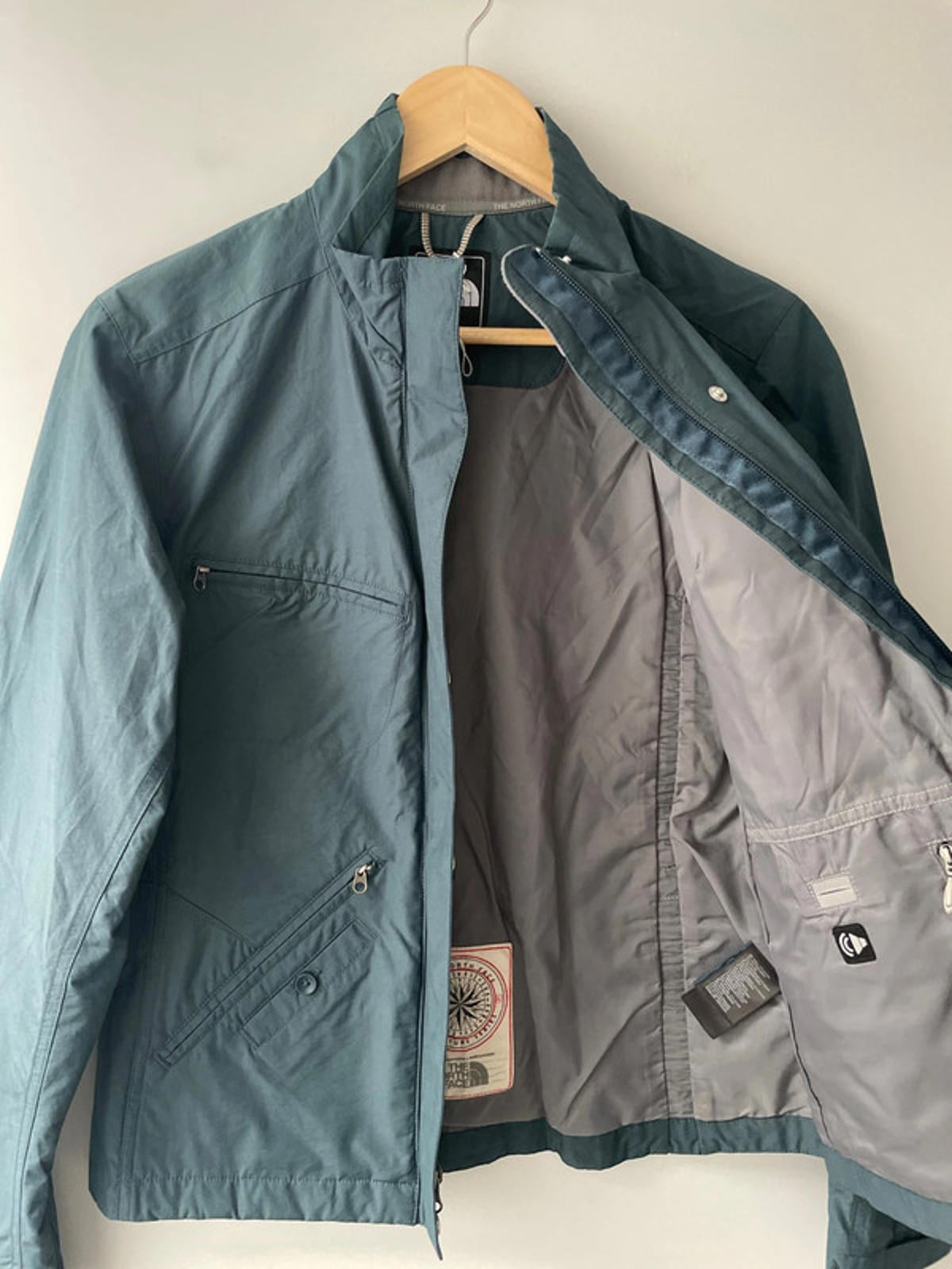 Women’s The North Face Premium Adventure Series Jacket Coat In Blue -Medium-2240