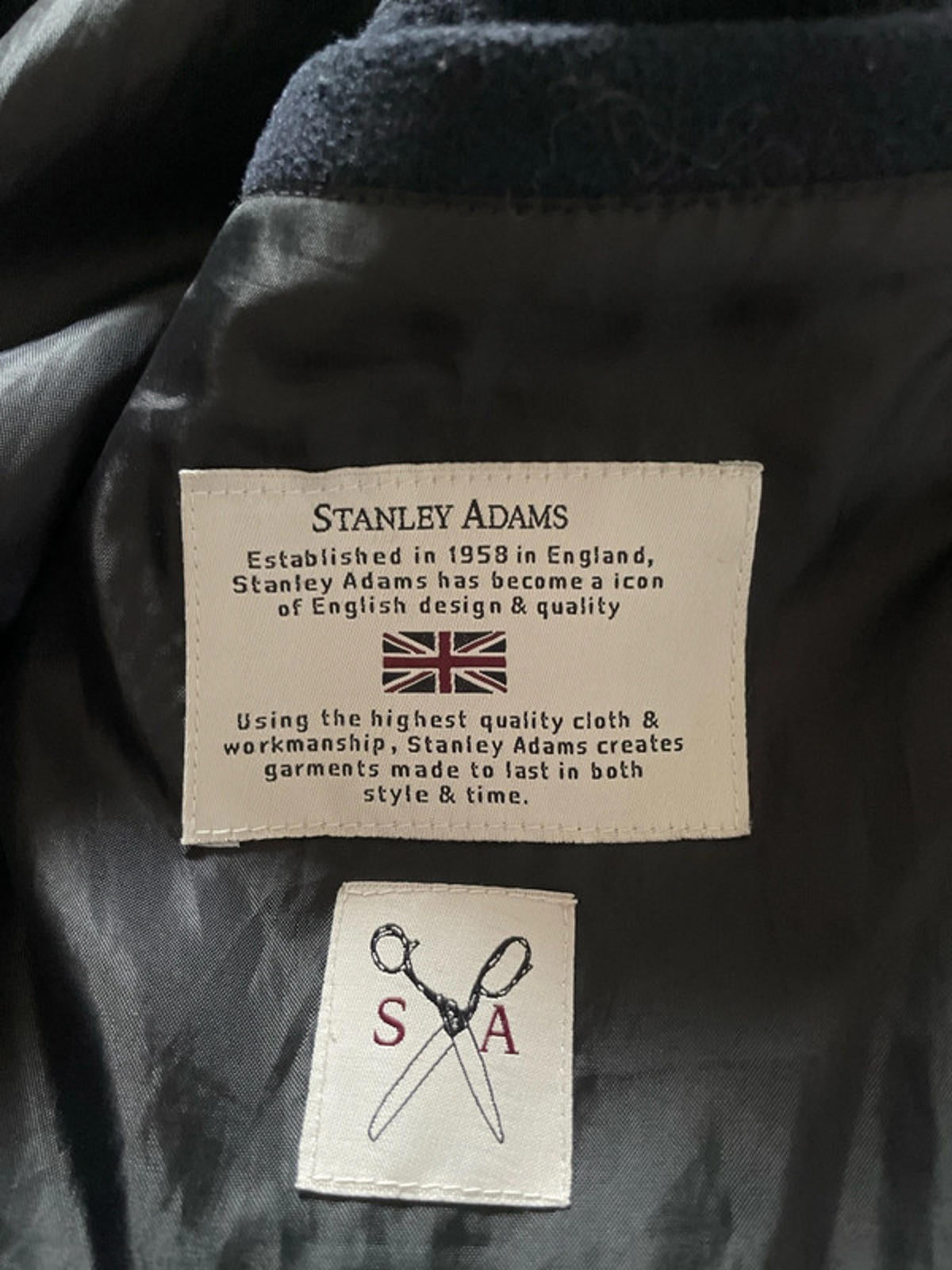 Women’s Stanley Adams Wool Hooded Duffle Coat In Navy - Large - 2440