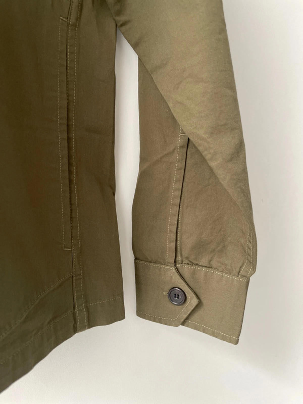 Men’s Fred Perry Zip Through Bomber Jacket Coat In Khaki - Small - 2057