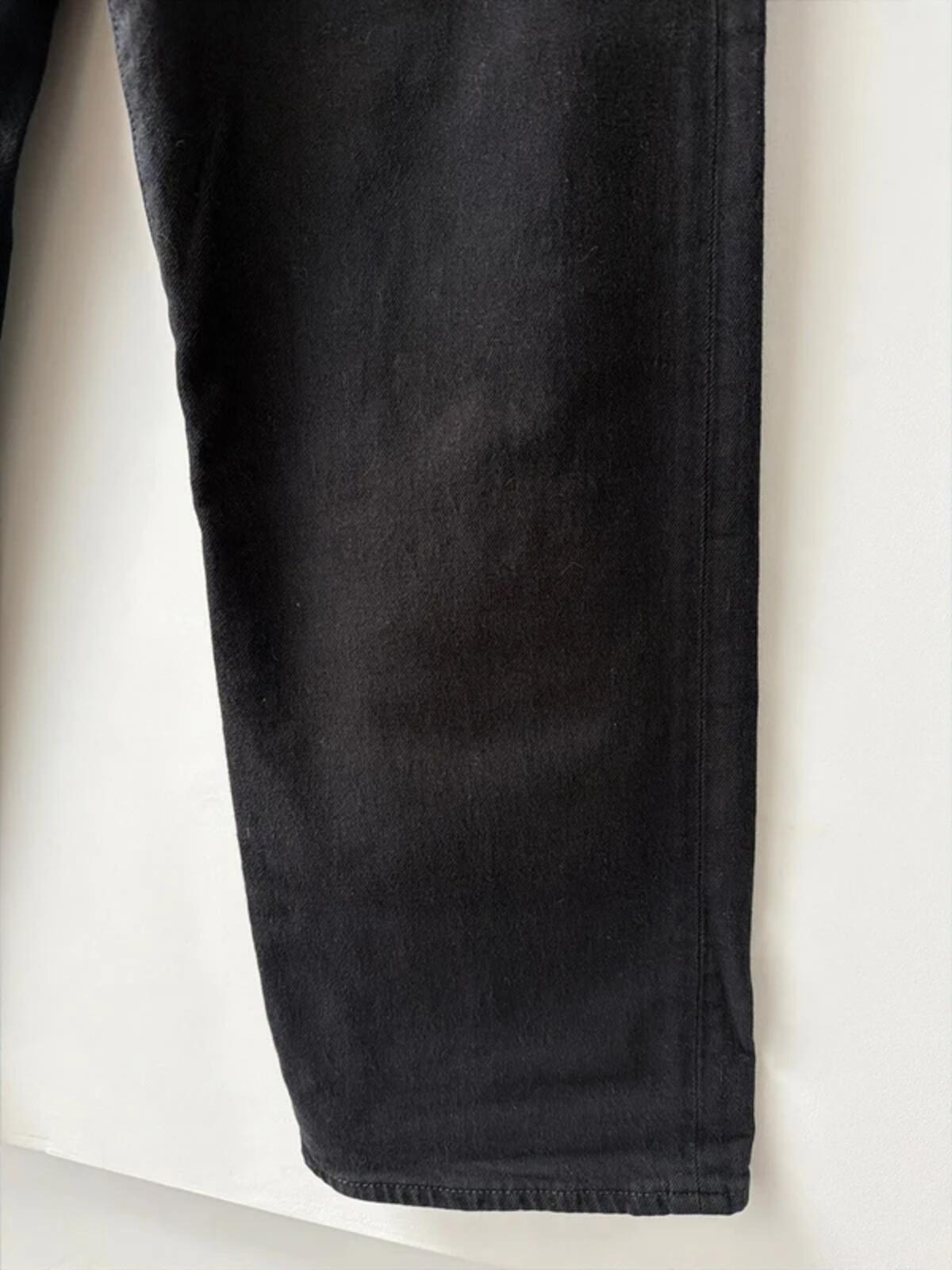 Women’s Levi’s High Waisted Ribcage Straight Fit Jeans In Black - W28/L27 - 3356