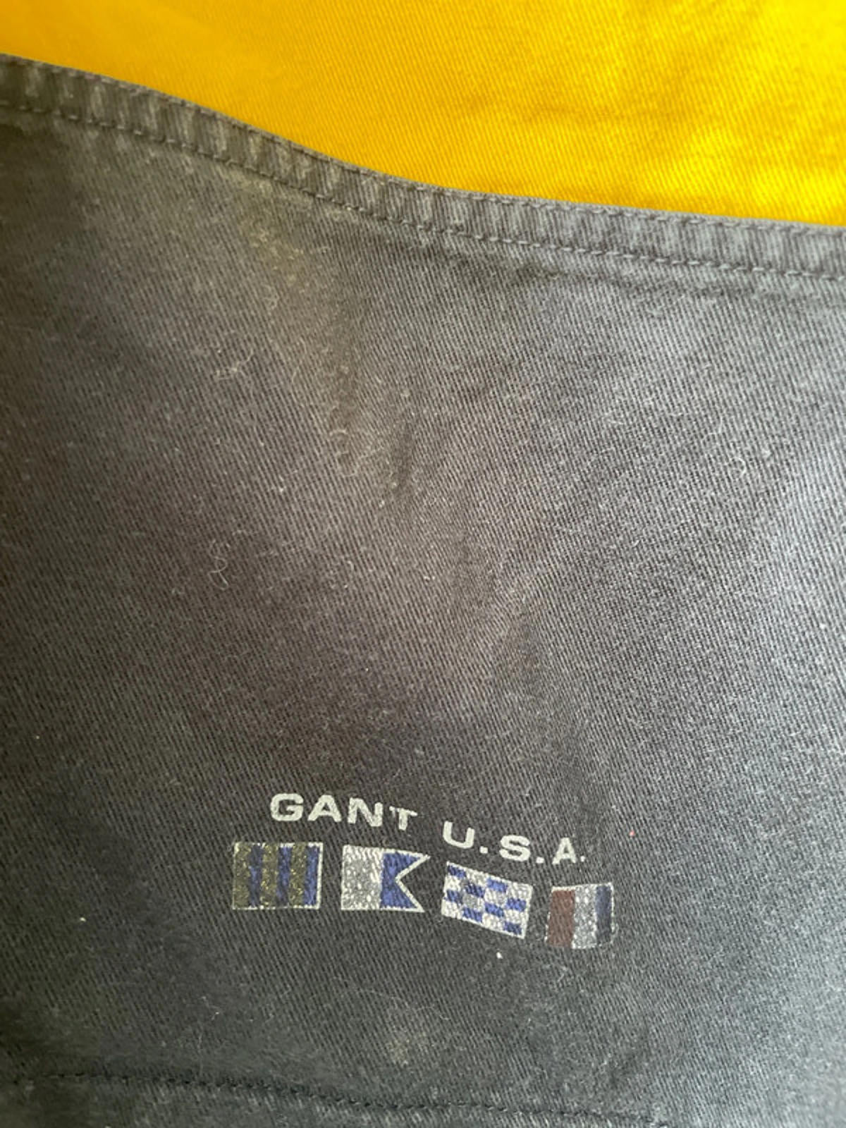 Men’s Gant Oversized Pullover 1/4 Zip Stripped Jacket In Navy/Blue - XLarge - 2214