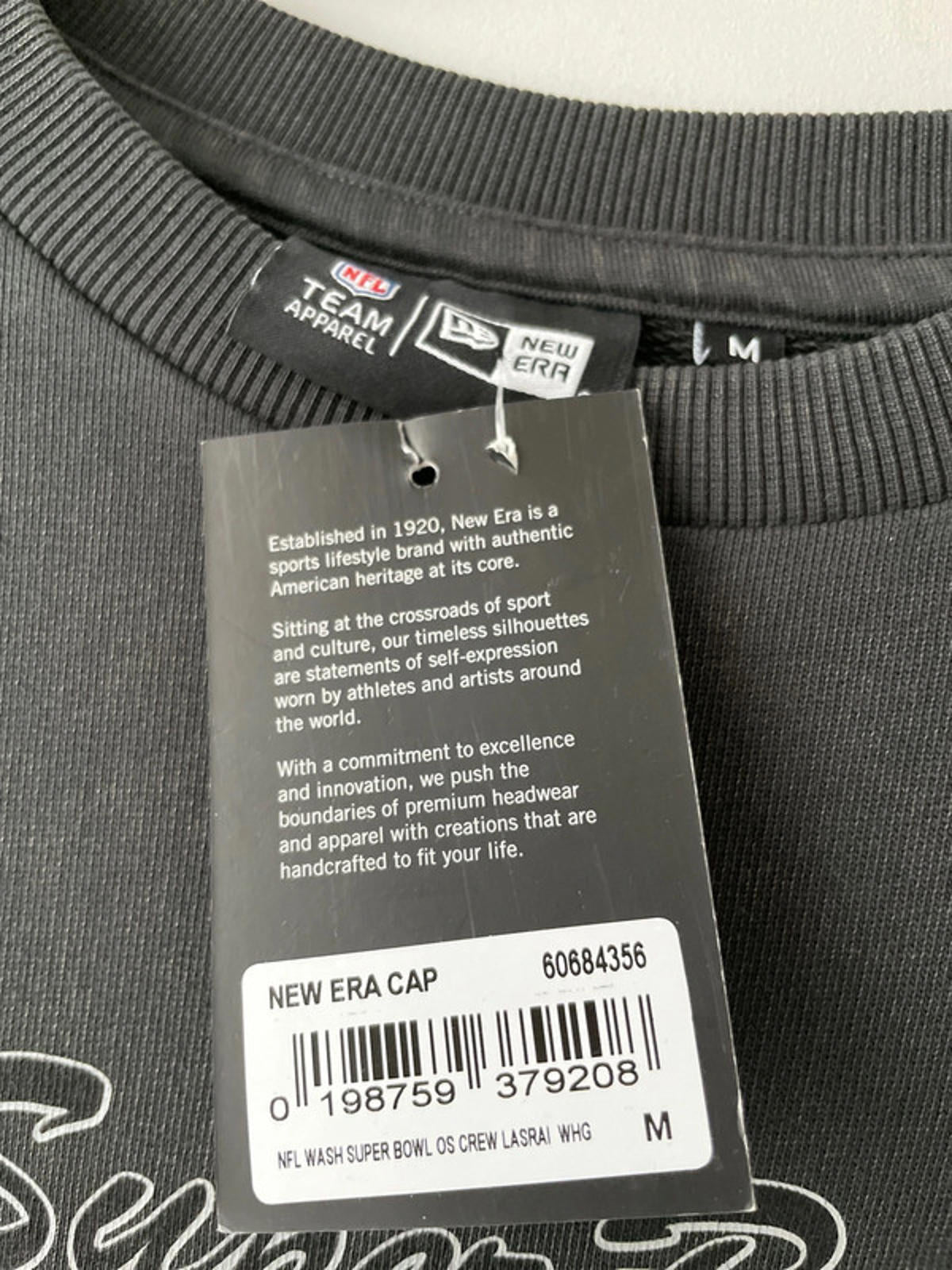 Men's New Era Las Vegas Raiders NFL Washed Super Bowl Jumper In Black - Medium - 2285