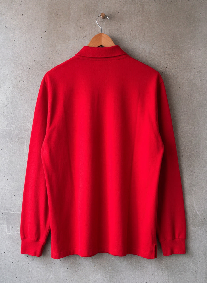 Men’s Ralph Lauren Premium Pima Long Sleeve Slim Fit Polo Top - Large - 1761