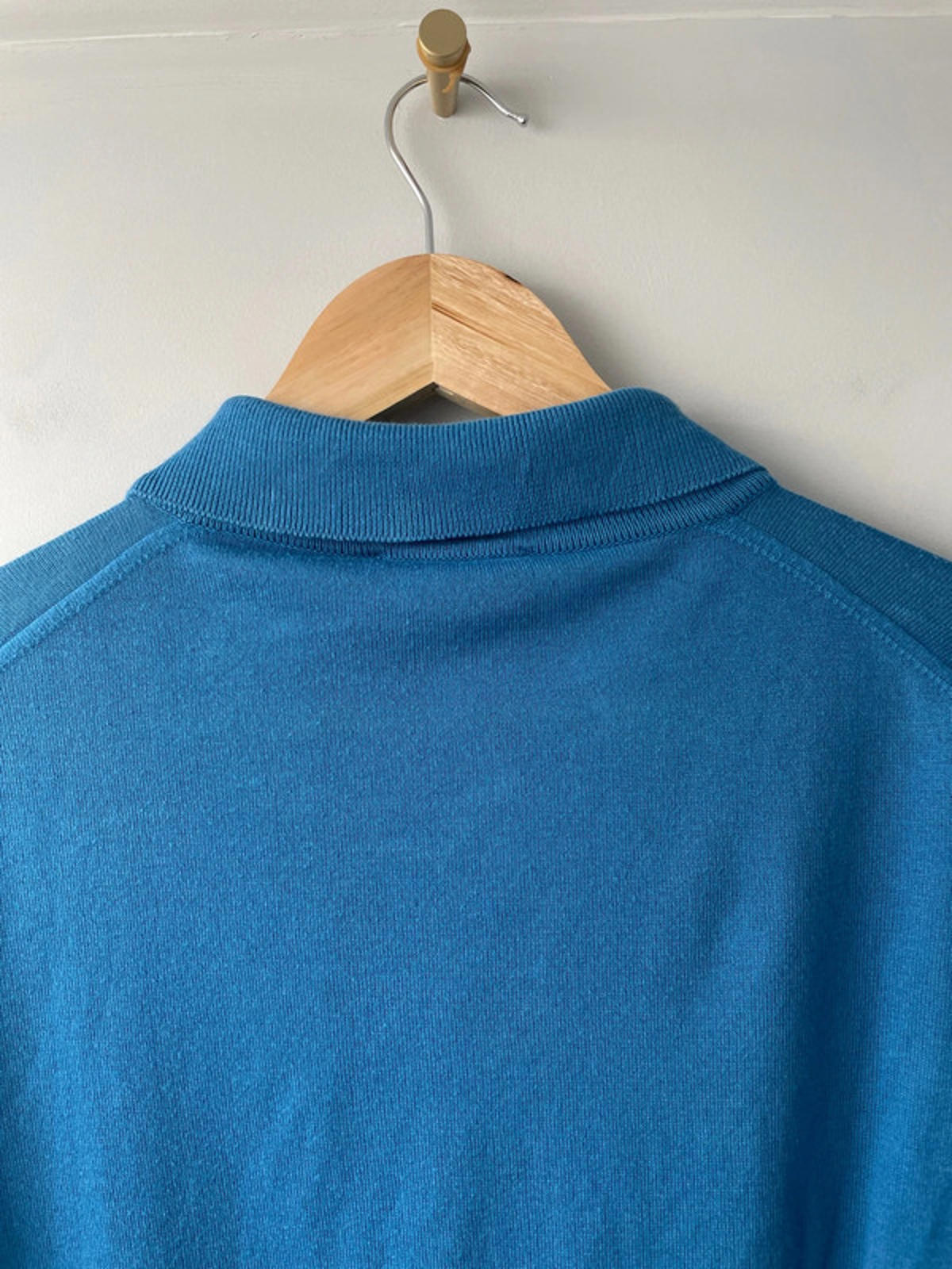 Men’s John Smedley Long Sleeve Knitted Polo Top - XLarge - 2109