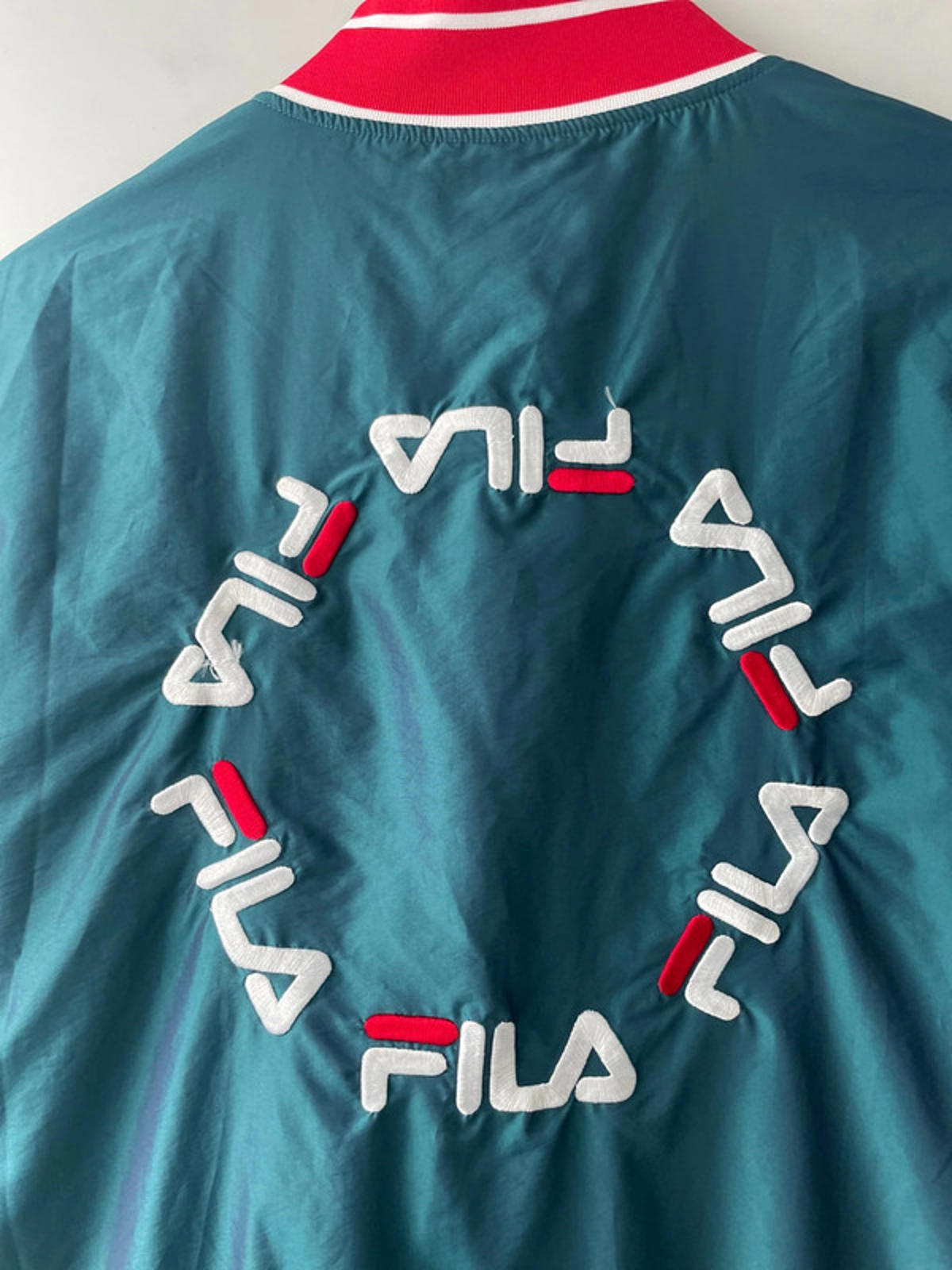 Men’s Fila Limited Edition Oversized Embroidered Sklyer Bomber Jacket - Small - 2059