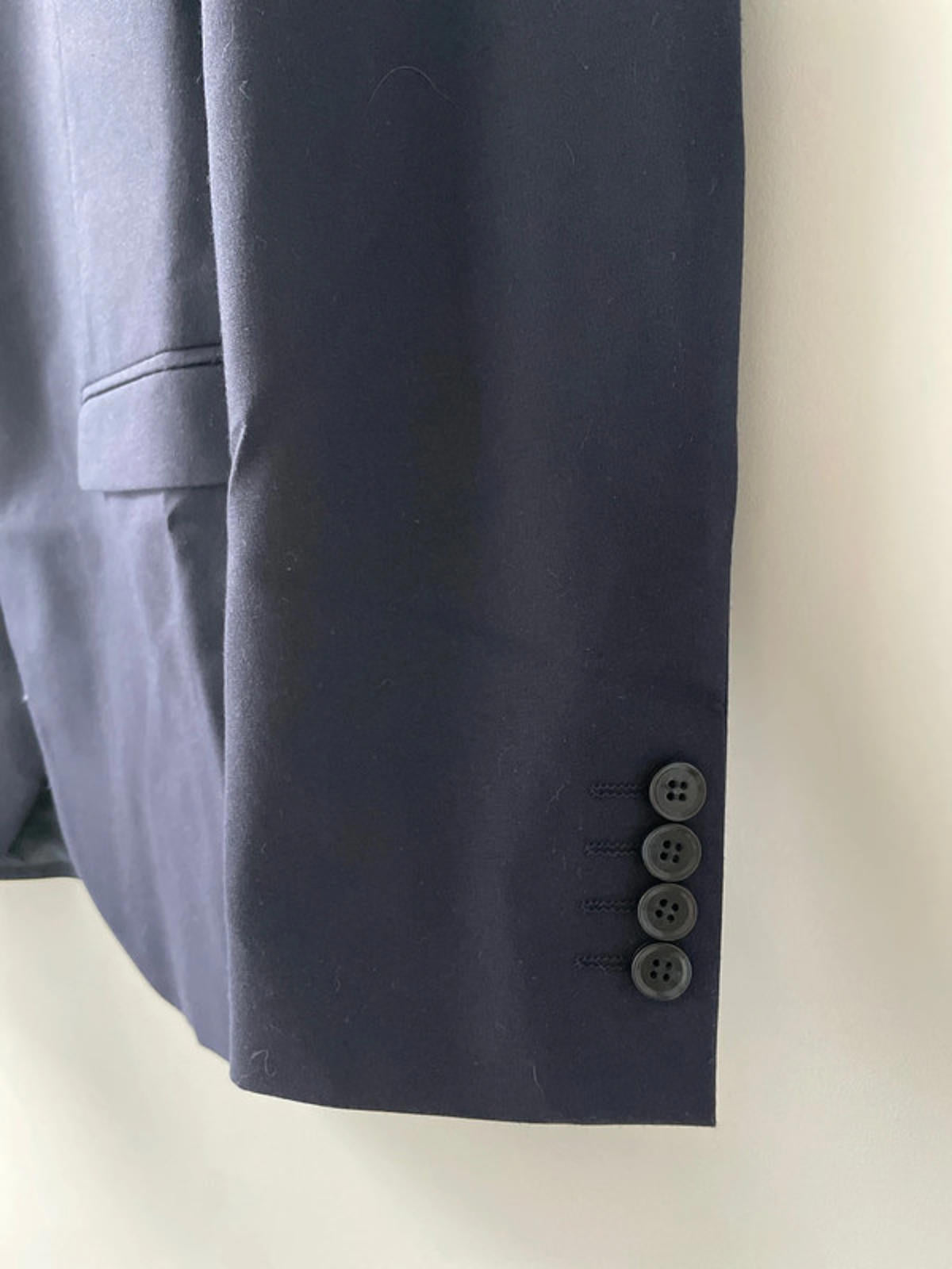 Men’s Selected Homme Double Button Blazer Jacket In Navy - 2283 - Medium