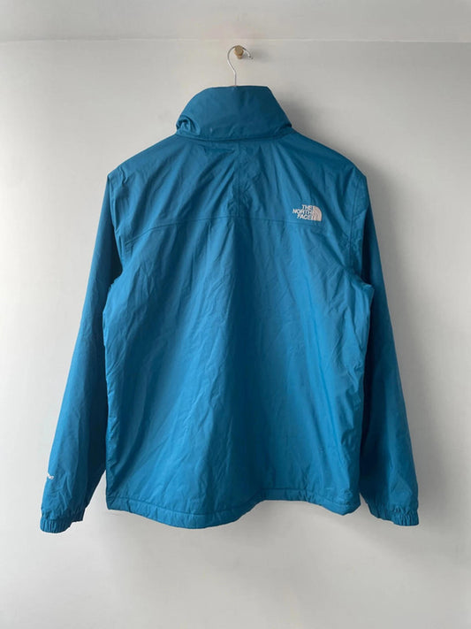 Mens The North Face Hyvent Waterproof Hooded Jacket In Blue/Orange - Small -2209