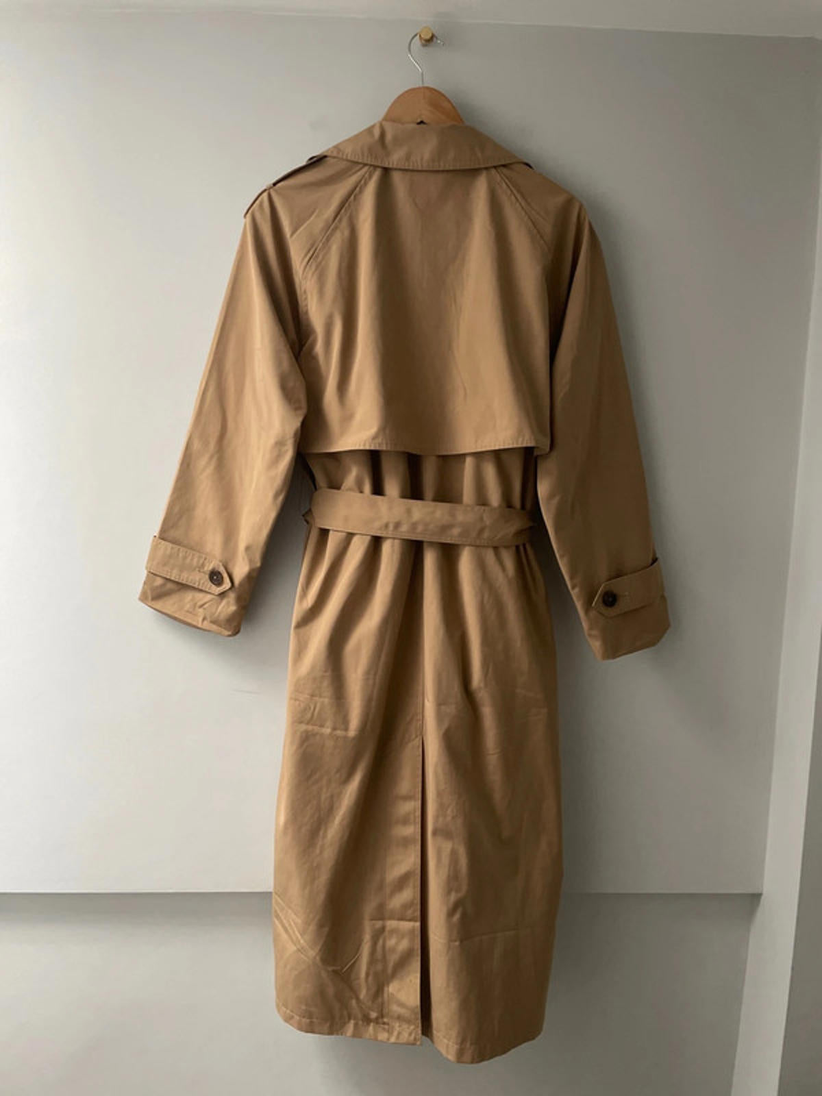 Women’s Abercrombie & Fitch Classic Trench Coat In Camel - Large - 2439