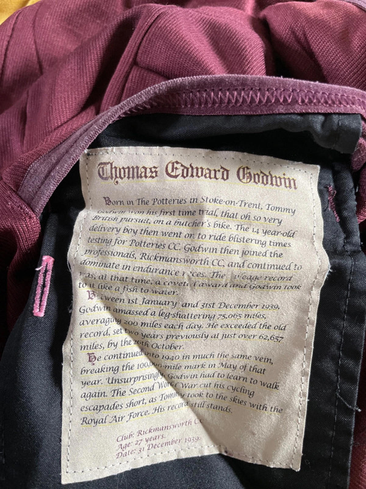 Men’s Rapha Club Merino Wool Cycling Jersey Top In Burgundy - Small - 2317