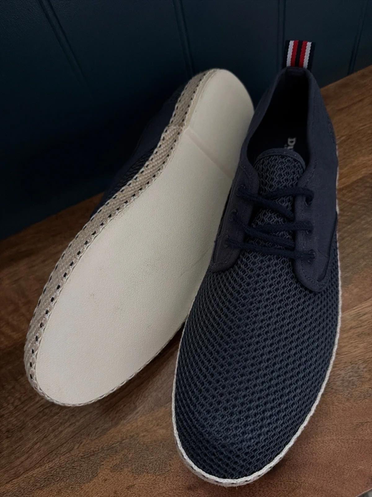 Men’s Dune Espadrille Lace-up Shoes In Navy - Uk11 - 3280