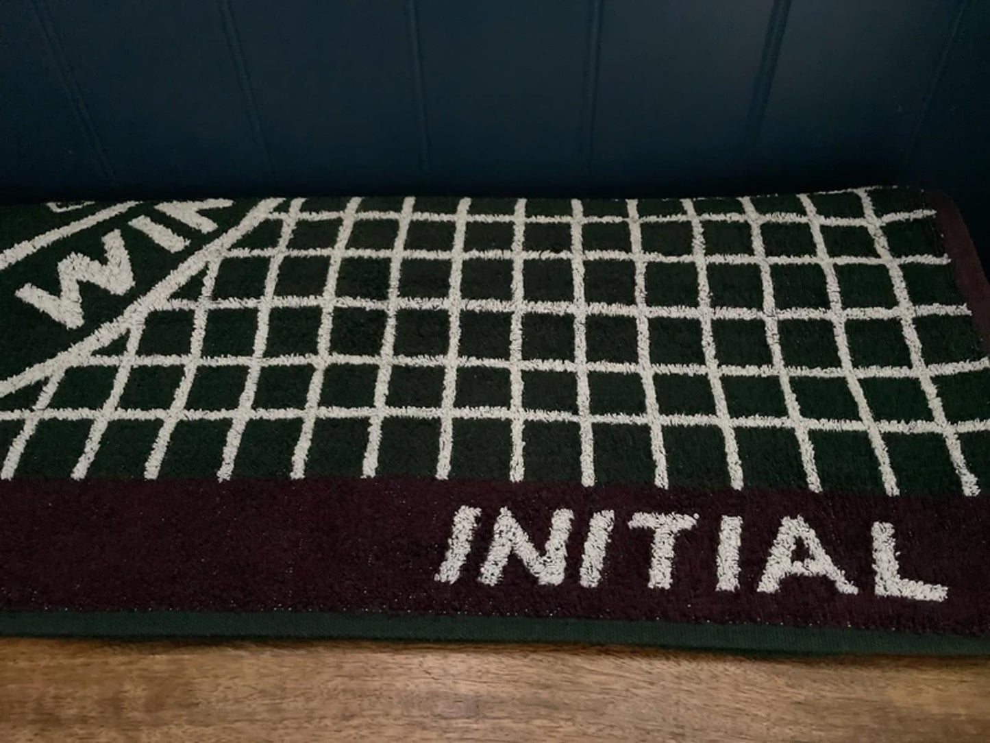 Wimbledon Vintage Championships 1997 Rare Tennis Towel in Dark Green - 2949