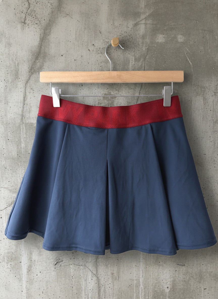 Women’s Ivy Park Skater Skirt With Built-In Shorts In Navy - Medium - 3761