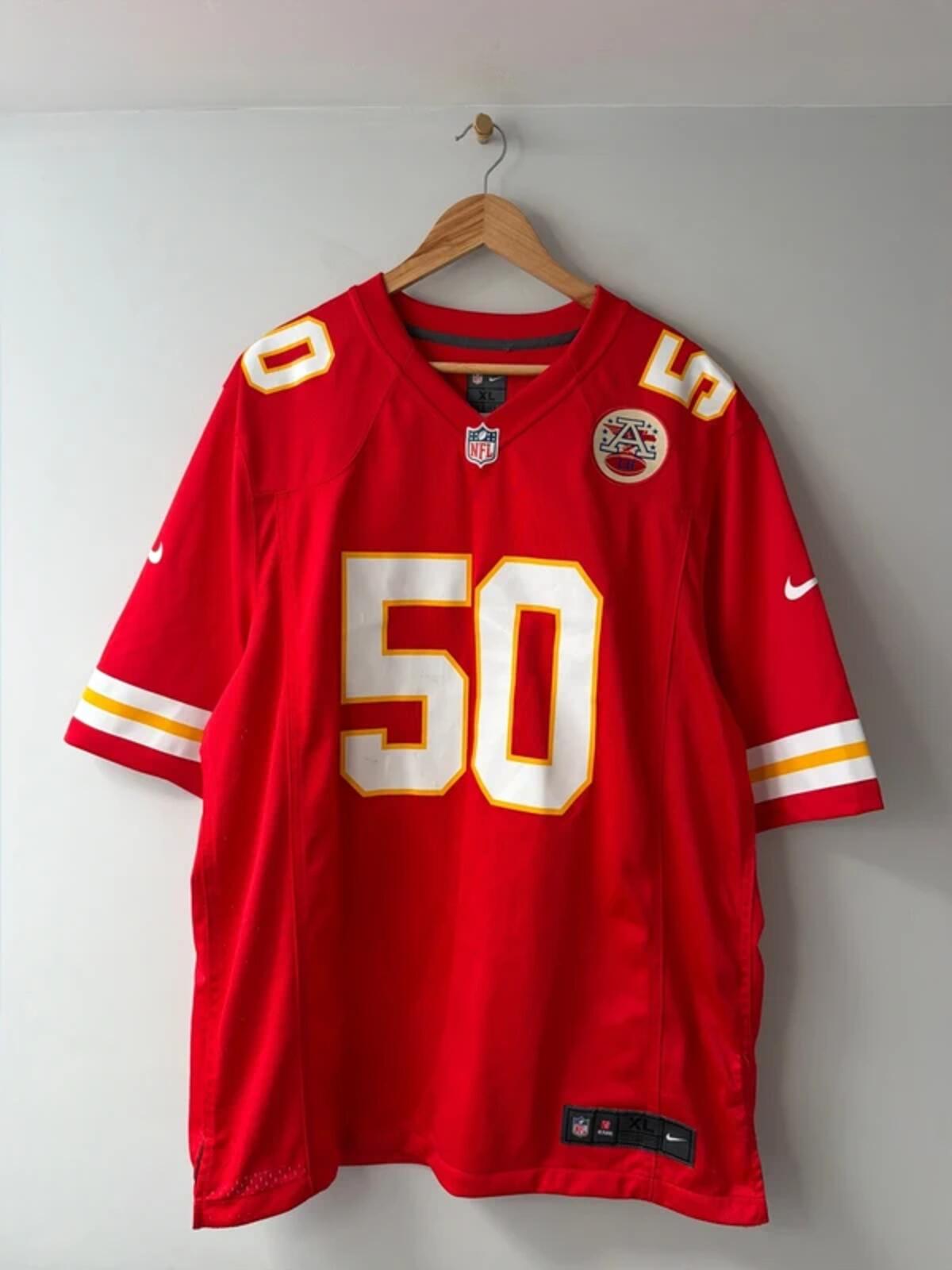Men’s NFL Kansas City Chiefs Justin Houston American Football Shirt - XLarge - 3457