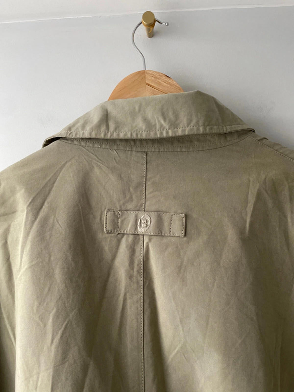Men’s Baracuta Premium Trench Mac Coat In Beige - XLarge- 2068