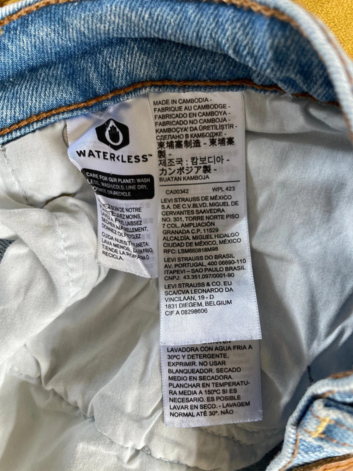 Women’s Levi’s Ribcage Straight Ankle Fit Blue Jeans - W37/L27 -1849