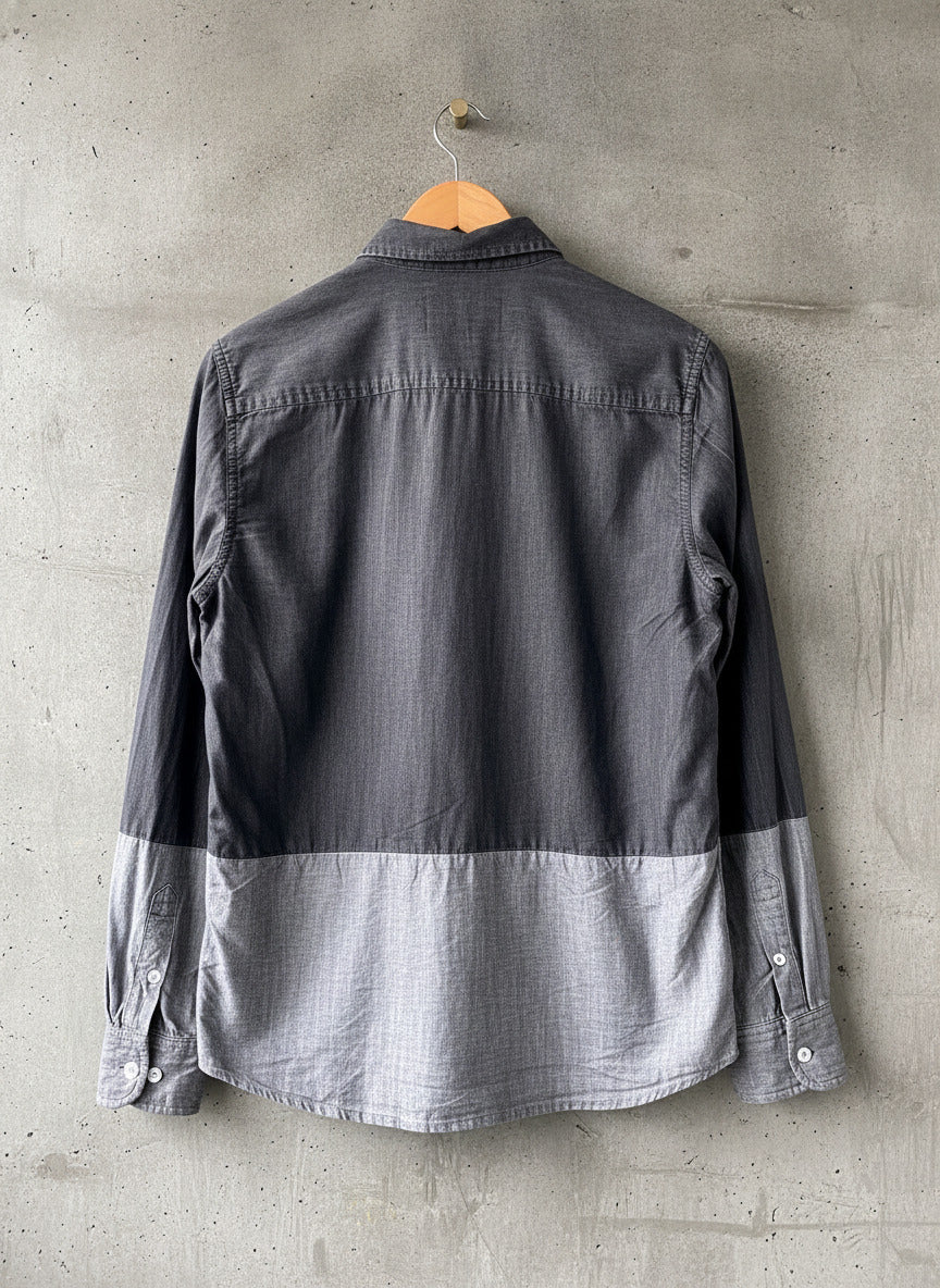 Men’s Carhartt Slim Fit Chambray Cut And Sew Shirt In Grey - Medium - 0957