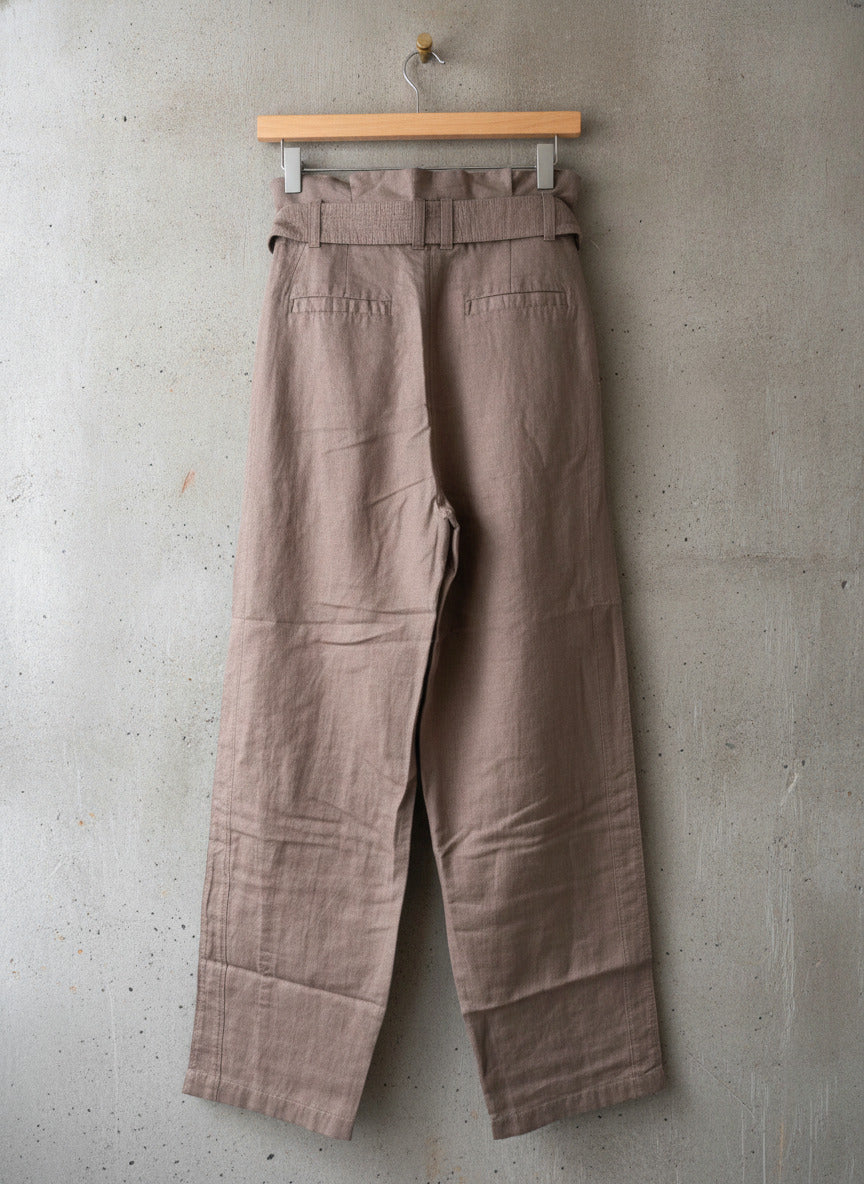 Women’s & Other Stories linen tie front High Waisted trousers - Uk4 - 3368