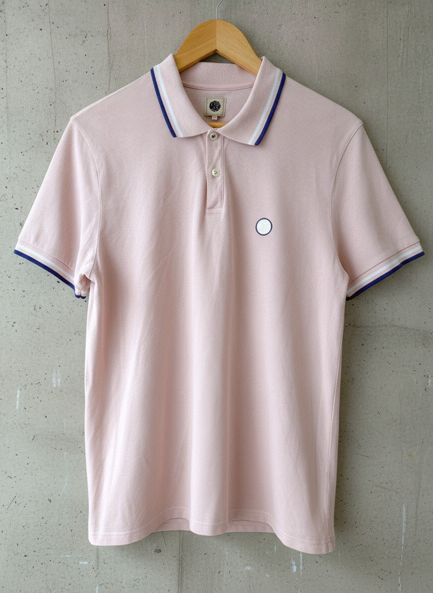 Men’s Pretty Green Polo Top Shirt In Pink - Medium - 3589