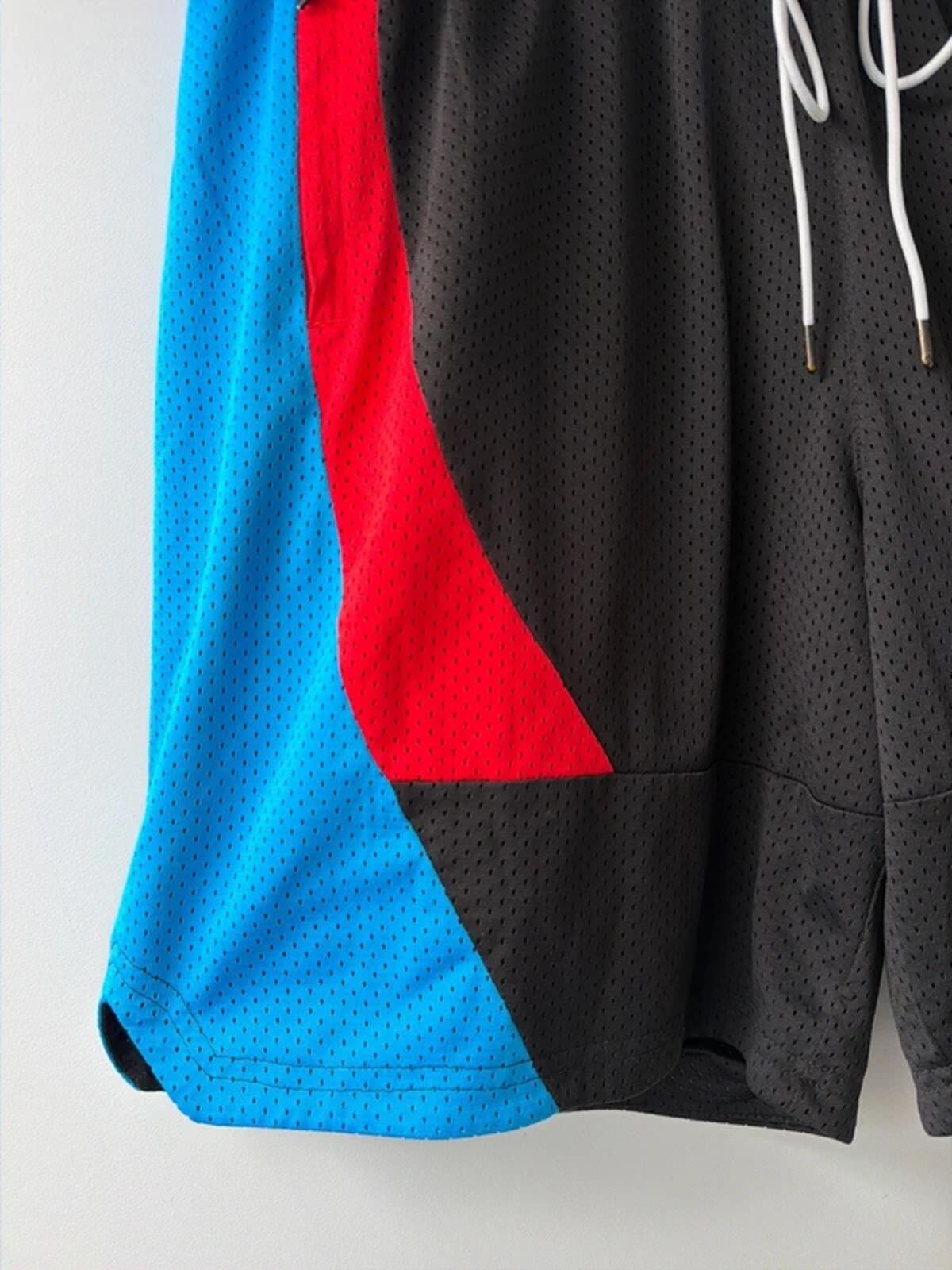 Men’s Puma slashing baggy oversized fit basketball shorts in black - w36 - 3405