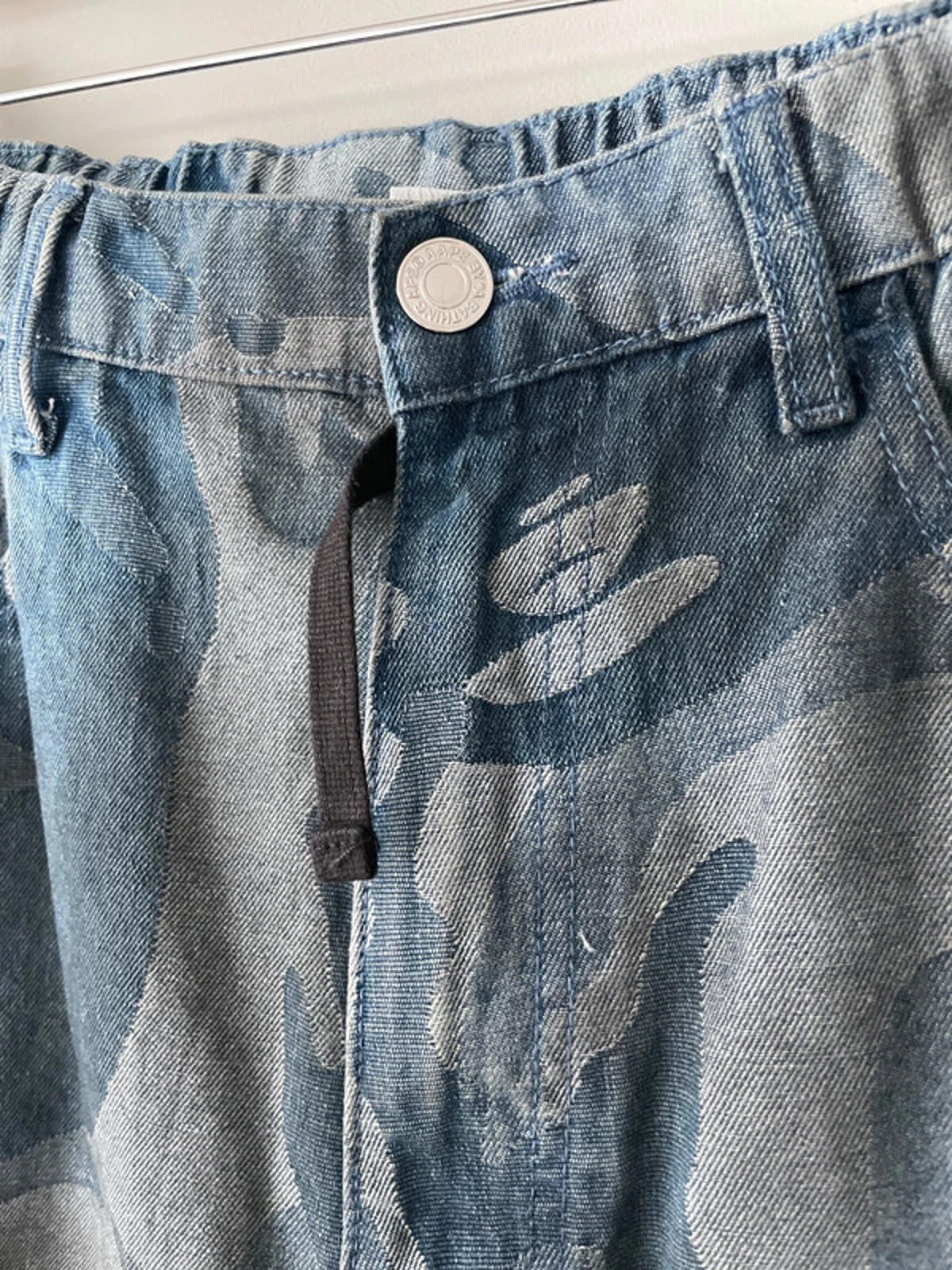 Men’s AAPE By A Bathing Ape Washed Loose Fit Jeans In Blue - W34/L30 - 2551