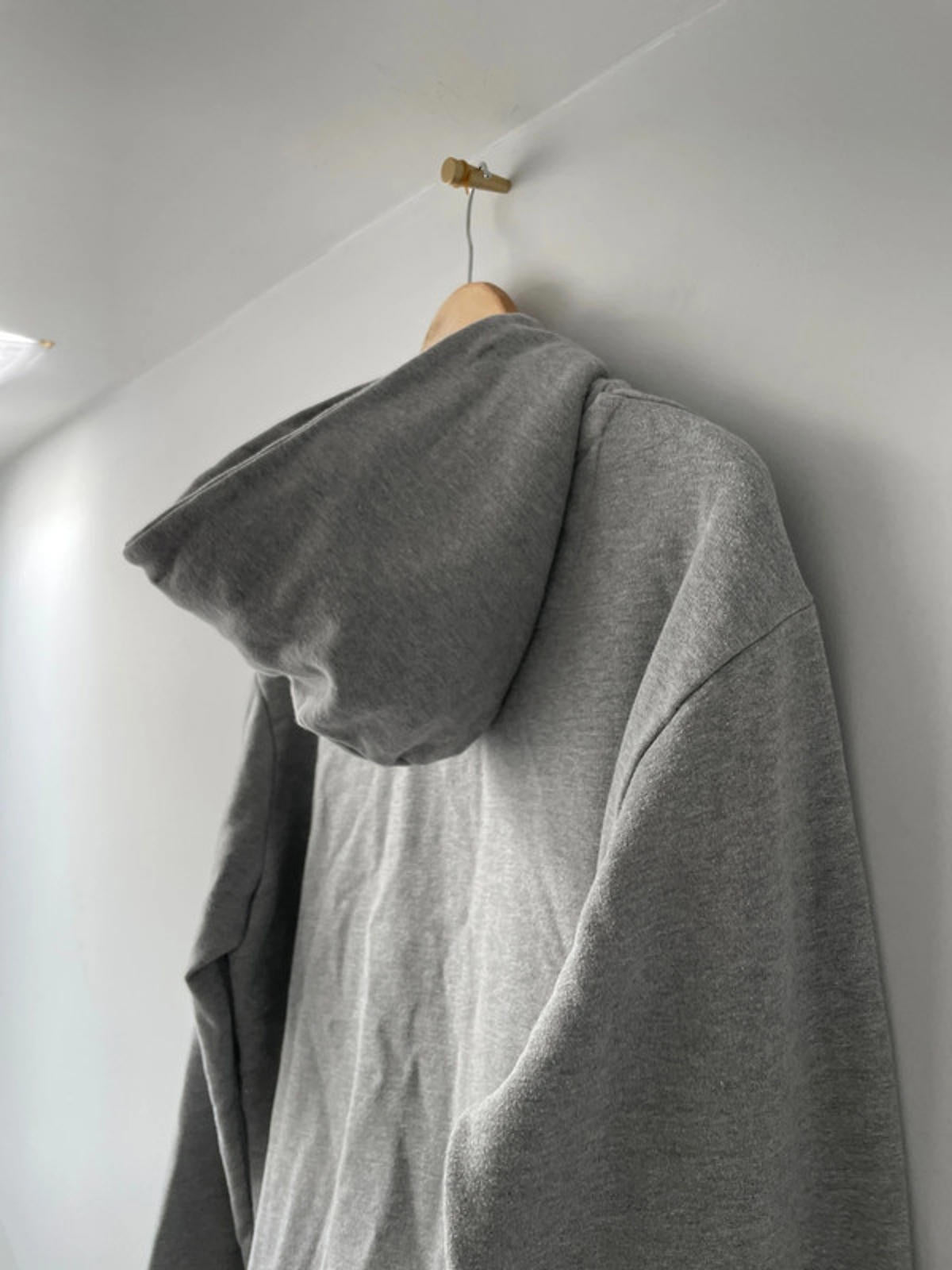 Men’s Diesel Flocked Print Logo Hoodie With Pockets In Grey - Large - 2135