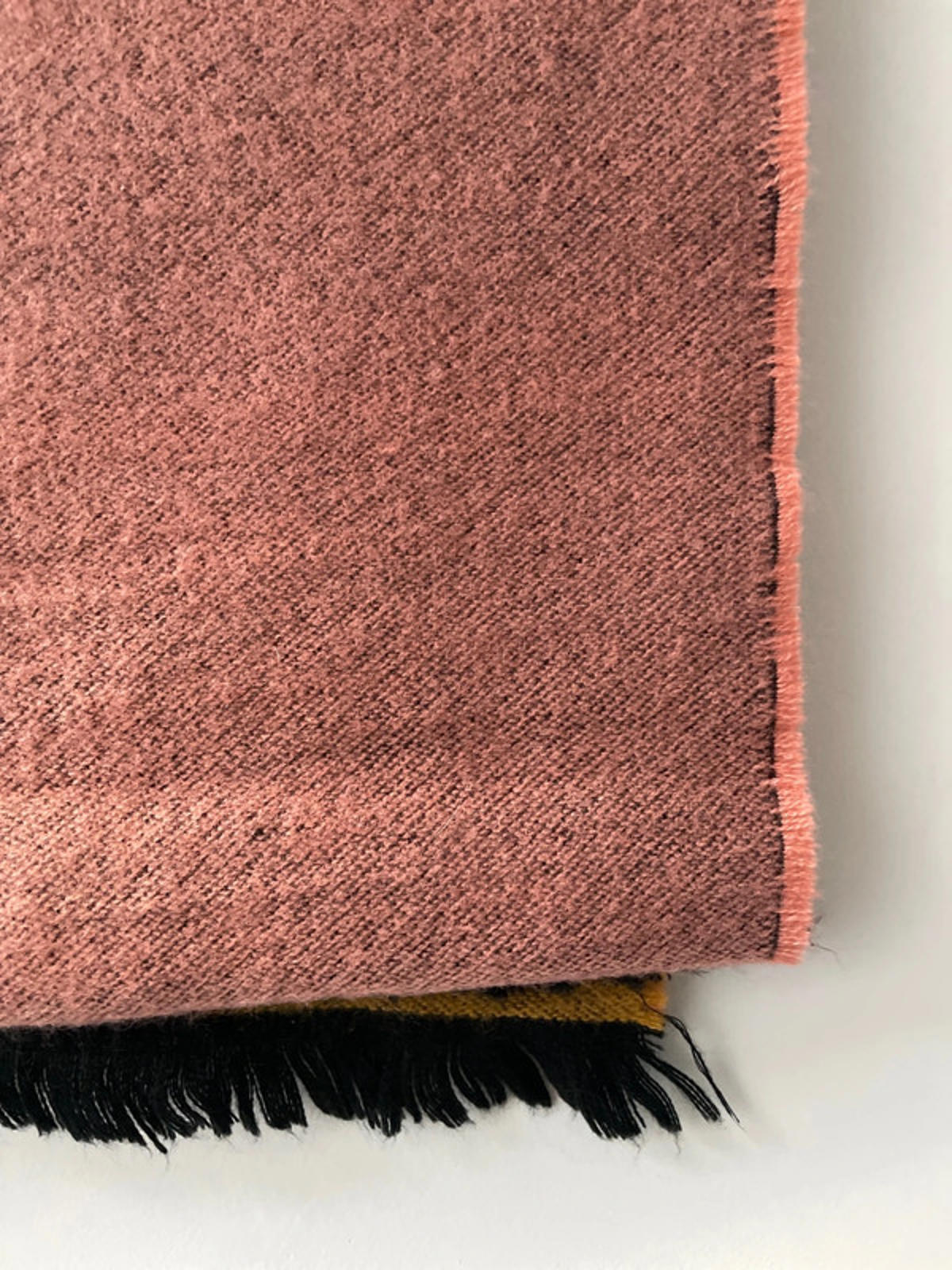 Women’s Wool Scarf in Soft Pink with a Fox Design - 2670