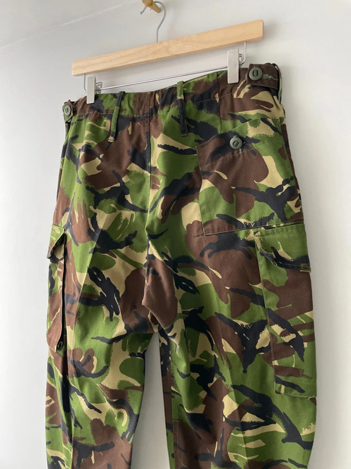 Men’s Army Surplus Military Camo Combat Trousers In Green/Brown - W30/L31 - 2282