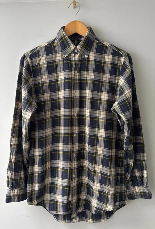 Men’s Ralph Lauren Premium Brushed Cotton Check Oxford Shirt - Small - 0422