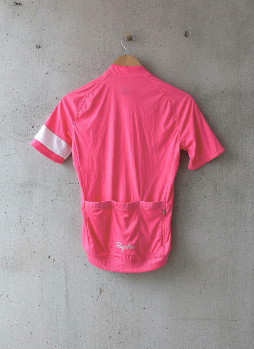 Men's Rapha Short Sleeve Core Cycling Jersey Top In Pink - Small - 2853