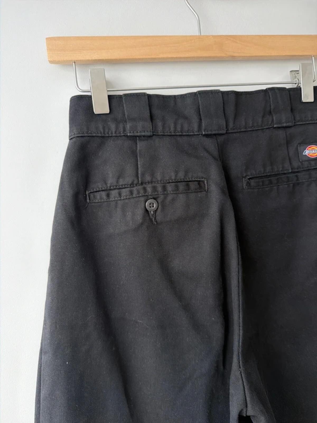 Women’s Dickies Wide Leg Baggy Fit Trousers In Black - W26/L30 - 3383