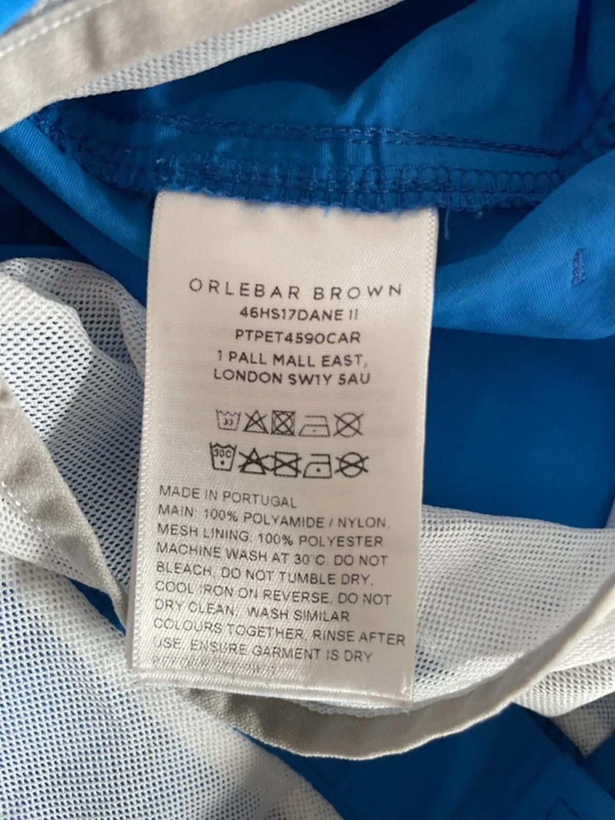 Men’s Orlebar Brown Classic Style Dane Swim Shorts in Blue - Small - 3105