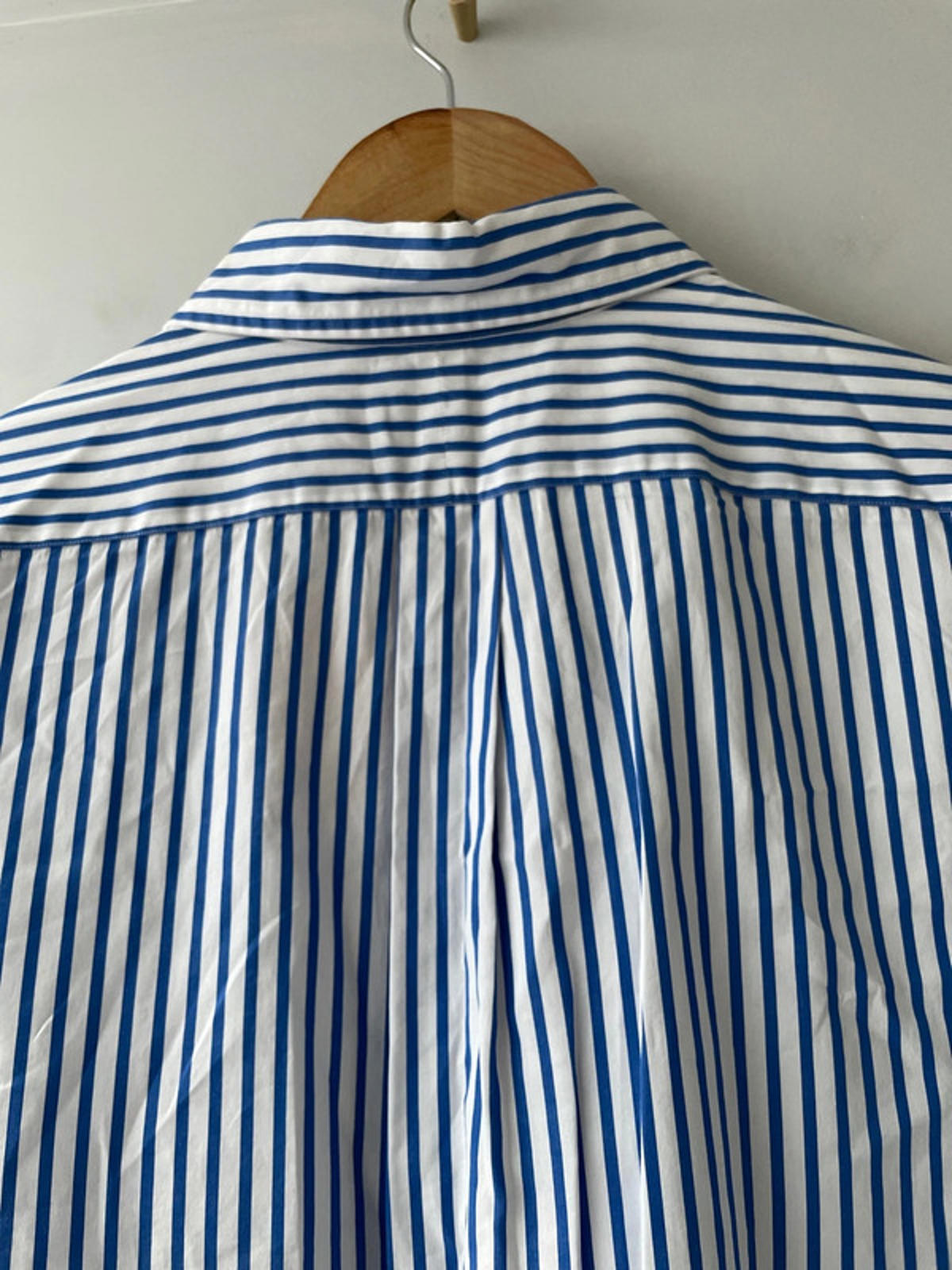 Men’s Ralph Lauren Stripped Oxford Long Sleeve Shirt In Navy/White - Xlarge - 2567