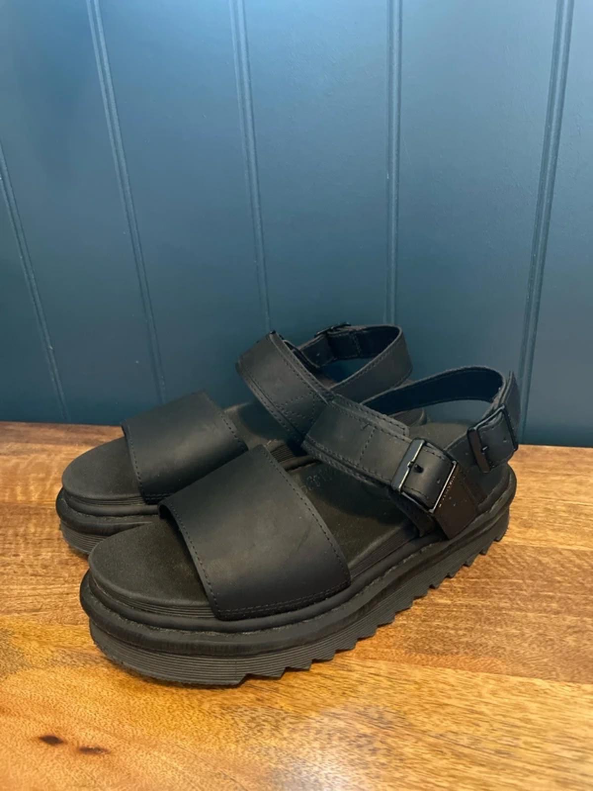 Women’s Dr Martens Voss Chunky Sole Sandals In Black - UK 5 - 3087
