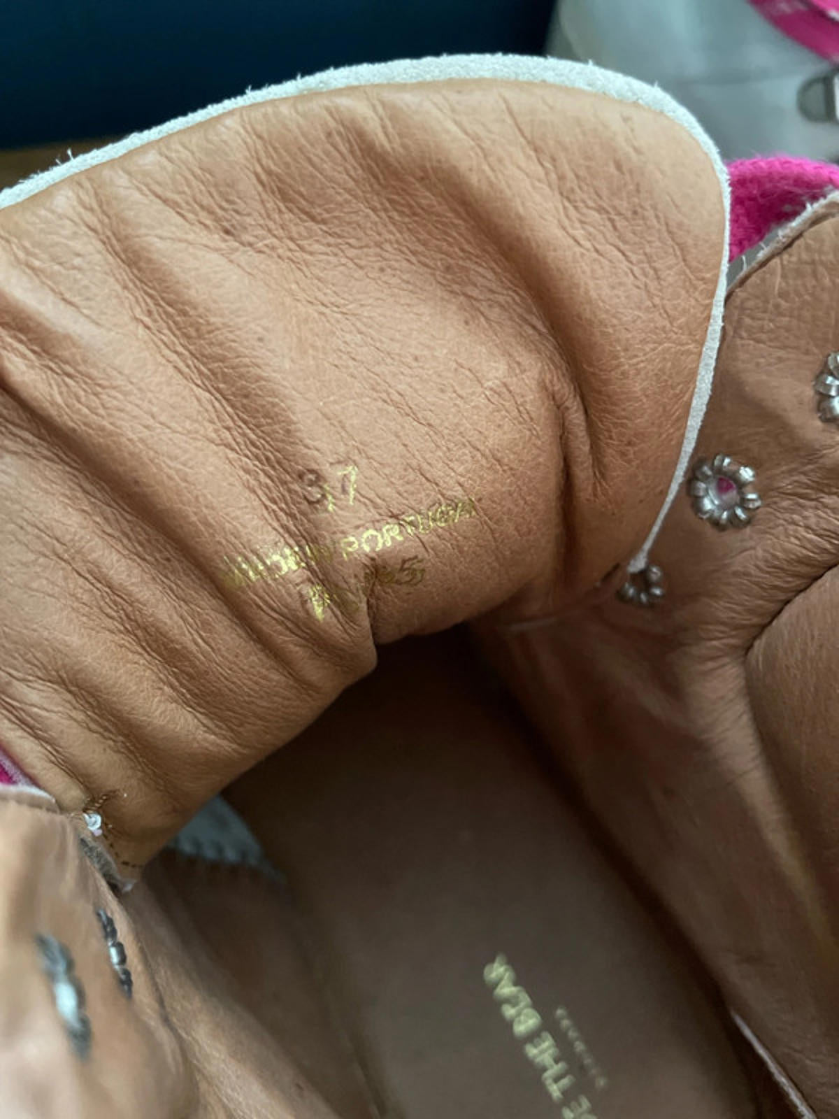 Women’s Shoe The Bear Premium Nubuck Leather Boots In Beige/White - UK4 - 2437