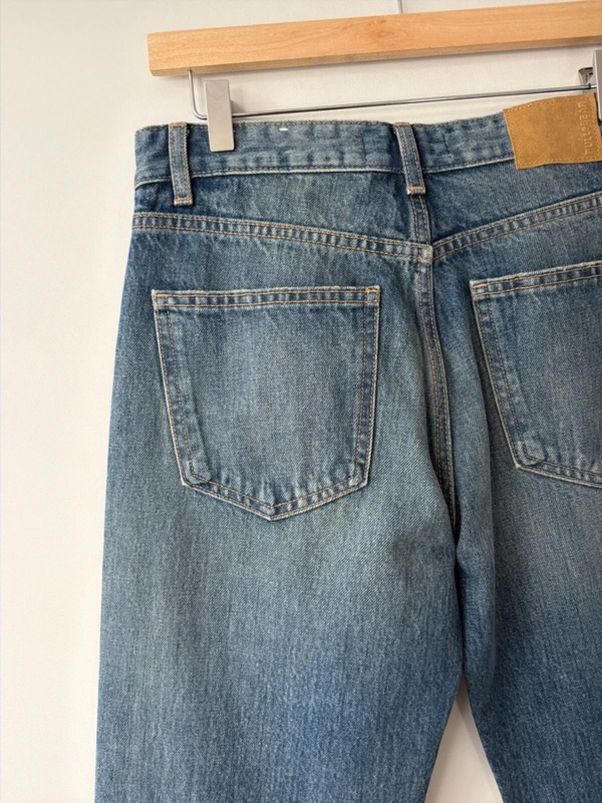 Women’s Pull & Bear high waist straight fit jeans in navy - uk8 - 3458