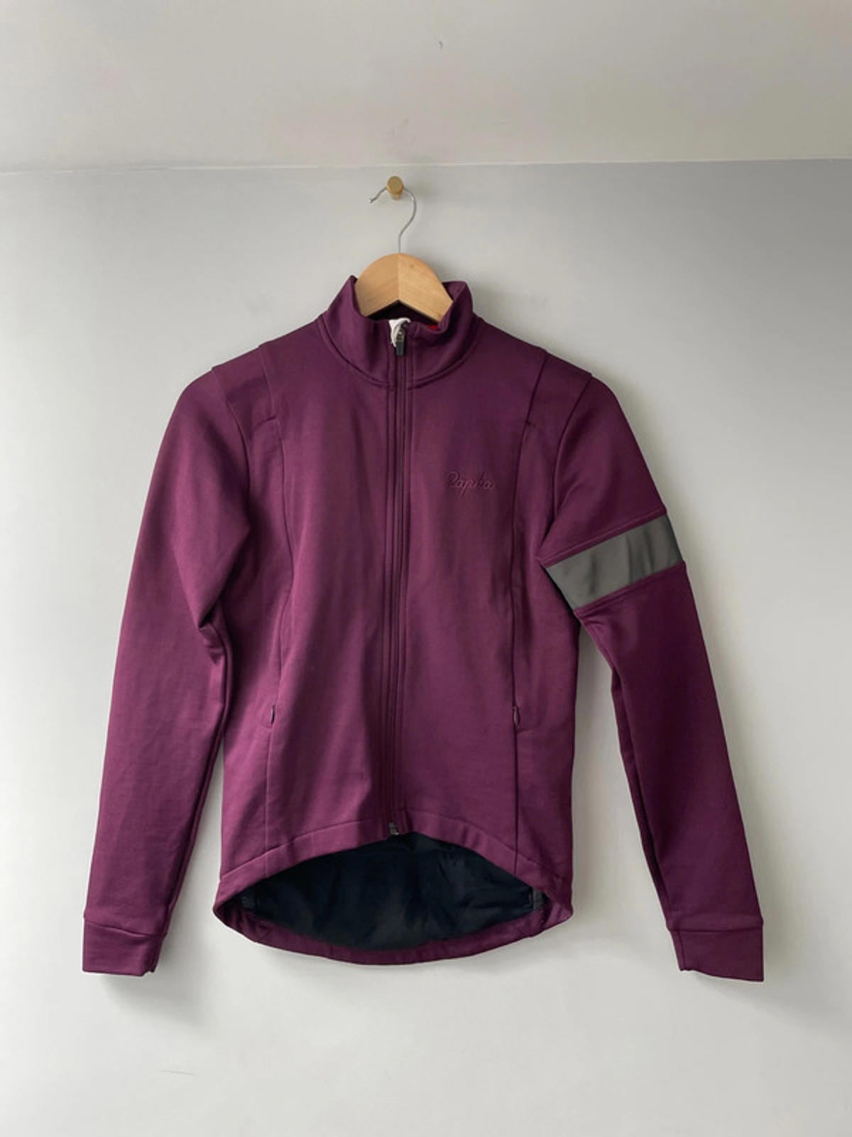 Men’s Rapha Long Sleeve Winter Cycling Jersey Merino Wool in Purple - XSmall- 2096