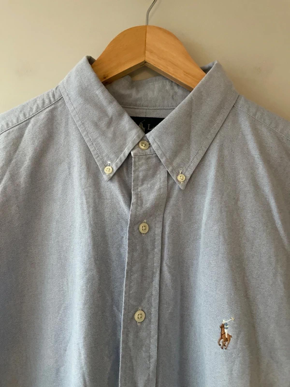 Men’s Ralph Lauren Blake Oxford Style Chambray Shirt In Blue - XLarge - 2929