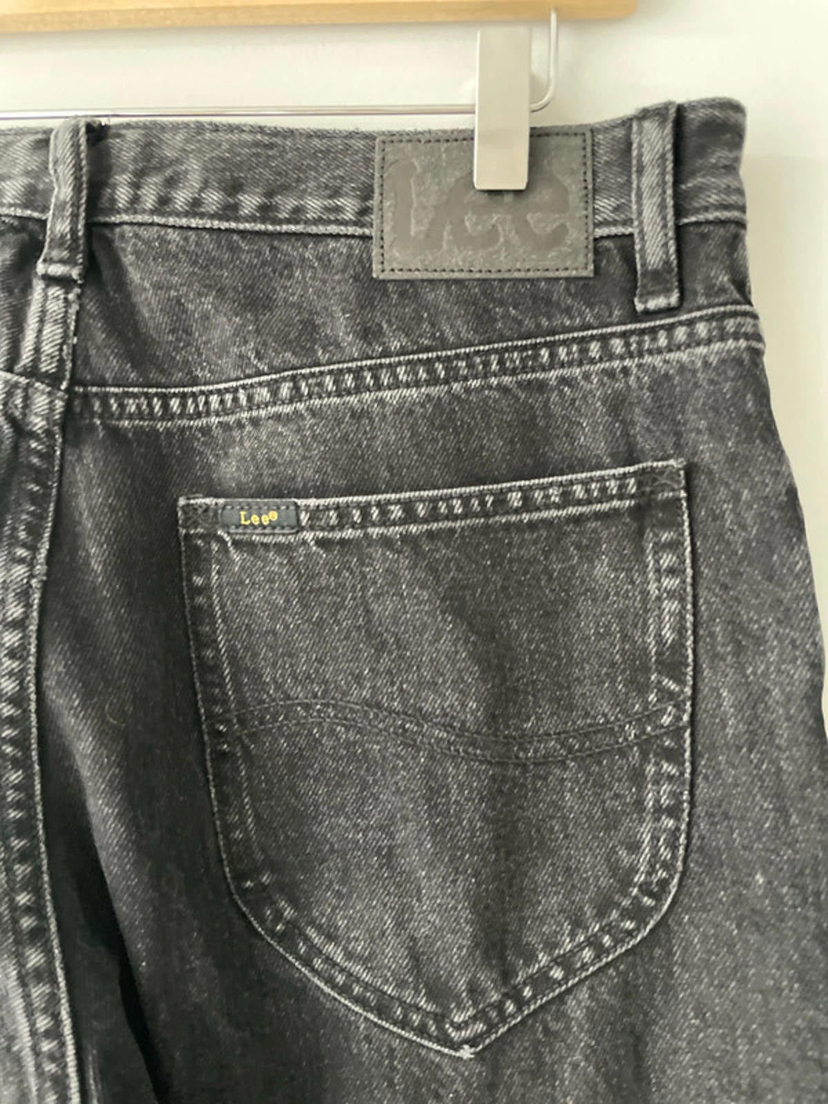 Mens Lee Relaxed Straight Fit Jeans In Black - W32/L32 - 2344