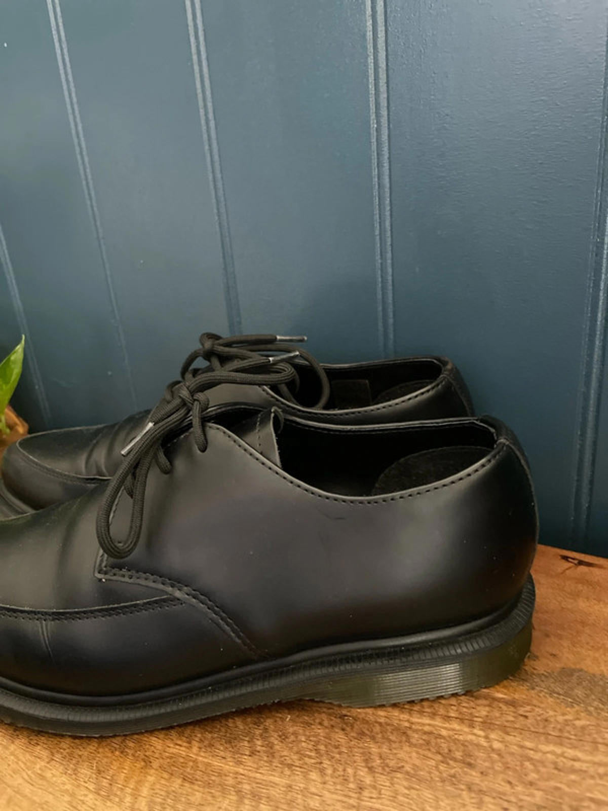 Womens Dr Martens Willis Premium Leather Lace Up Shoes In Black - UK5 - 2186