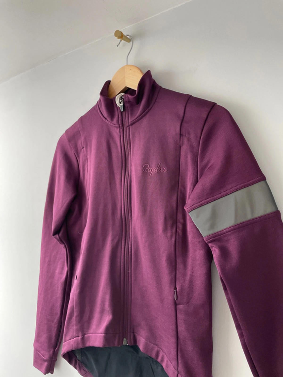Men’s Rapha Long Sleeve Winter Cycling Jersey Merino Wool in Purple - XSmall- 2096