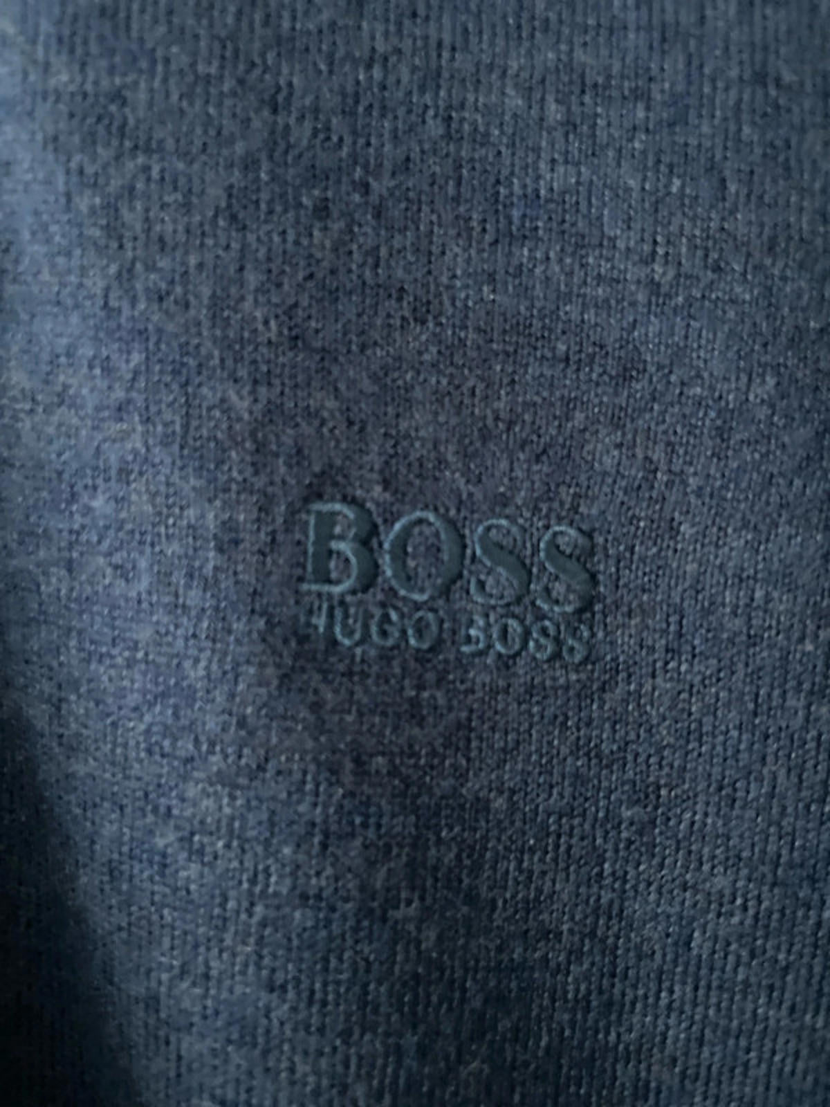 Men’s Hugo Boss Long Sleeve 100% Merino Wool Knitted Polo Top - Medium - 1992