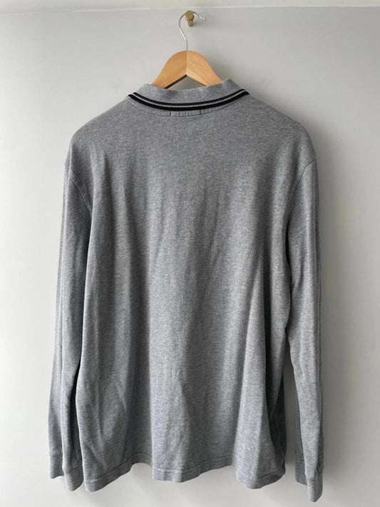 Men’s Fred Perry Long Sleeve Polo Top - XLarge - 1555