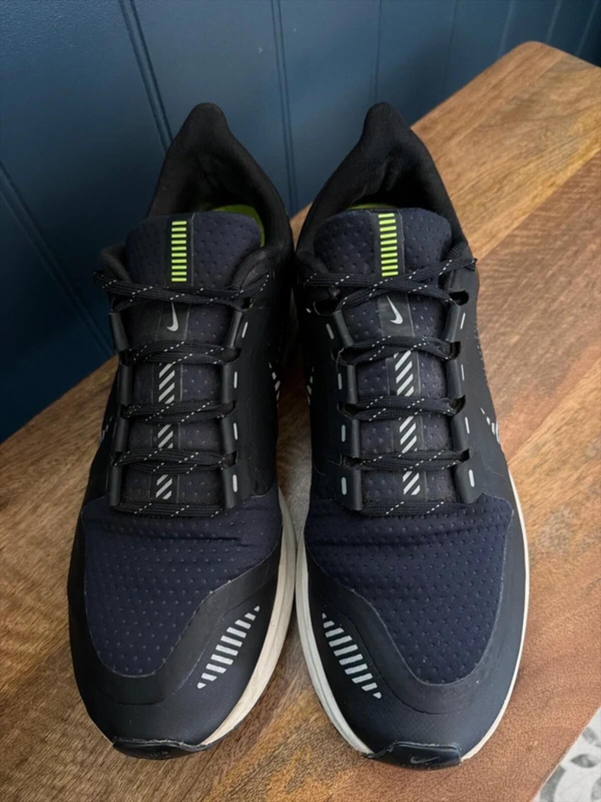 Mens Nike Air Zoom Pegasus 36 Shield Running Trainers In Black - Uk8.5 - 3462